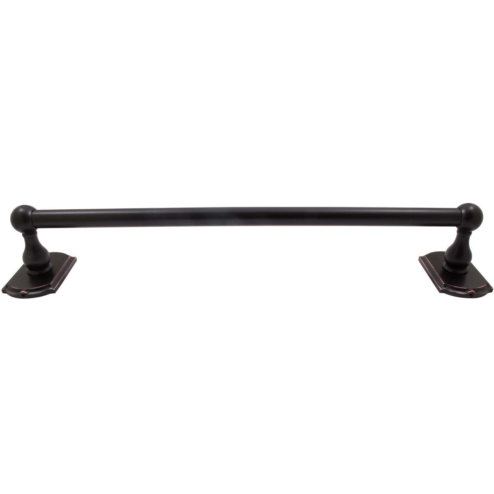 Stone Harbor Hardware Cambridge Towel Bar, 24 Inches, Vintage Bronze