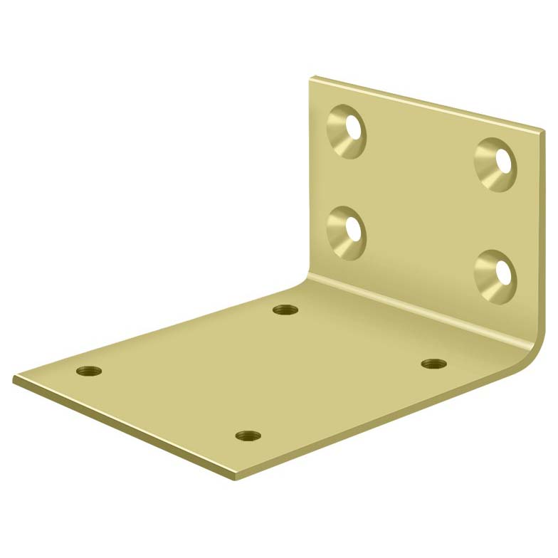 Deltana JB-DASH95U3 Jamb Bracket for Double Acting Floor Hinge - Polished Brass