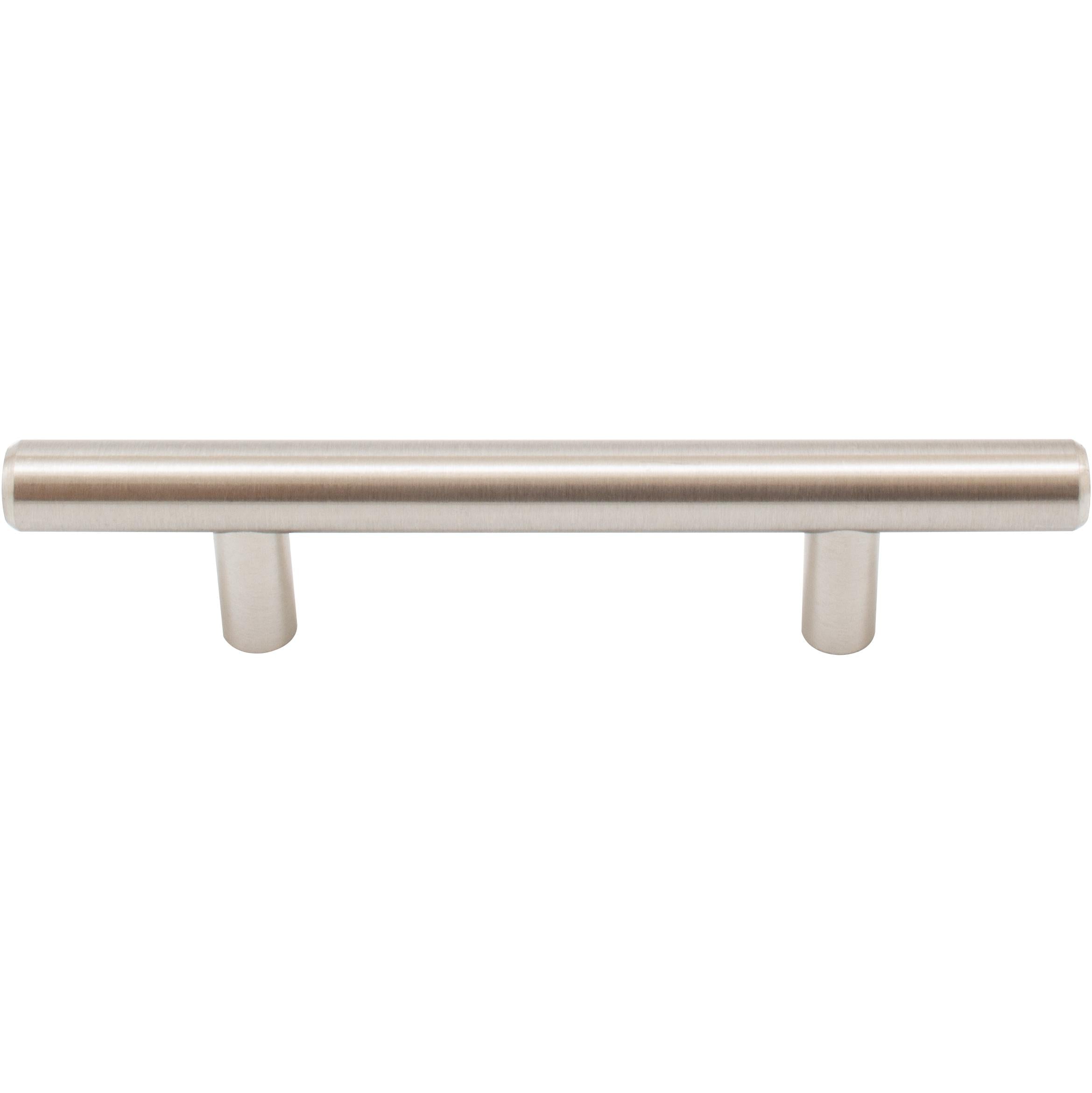 Stone Harbor Hardware Bar Cabinet Pull, 3 Inches (76 Millimeters), 136mm Overall Length, Satin Nickel