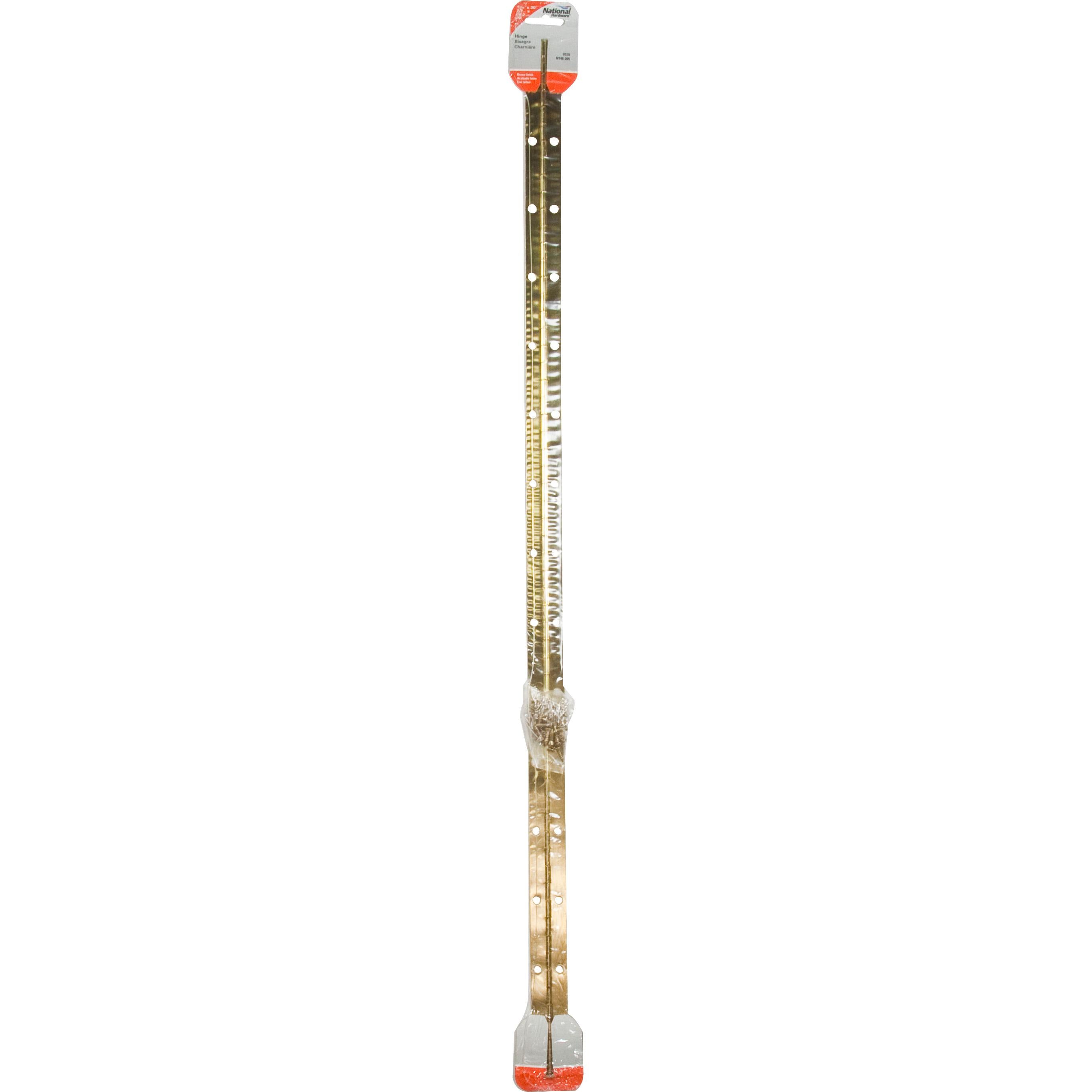 V570 30" x 1-1/16" Continuous Hinge - Polished Brass