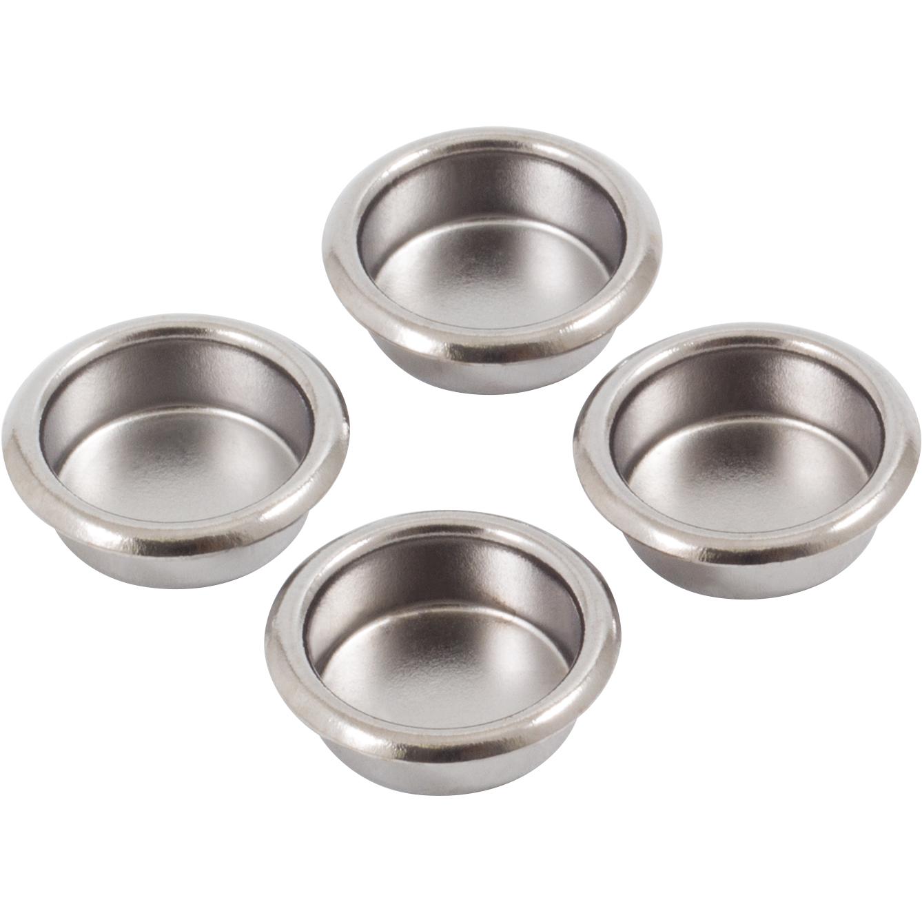 Stone Harbor Hardware Finger Pull, 3/4 Inches, 4-Count, Polished Chrome