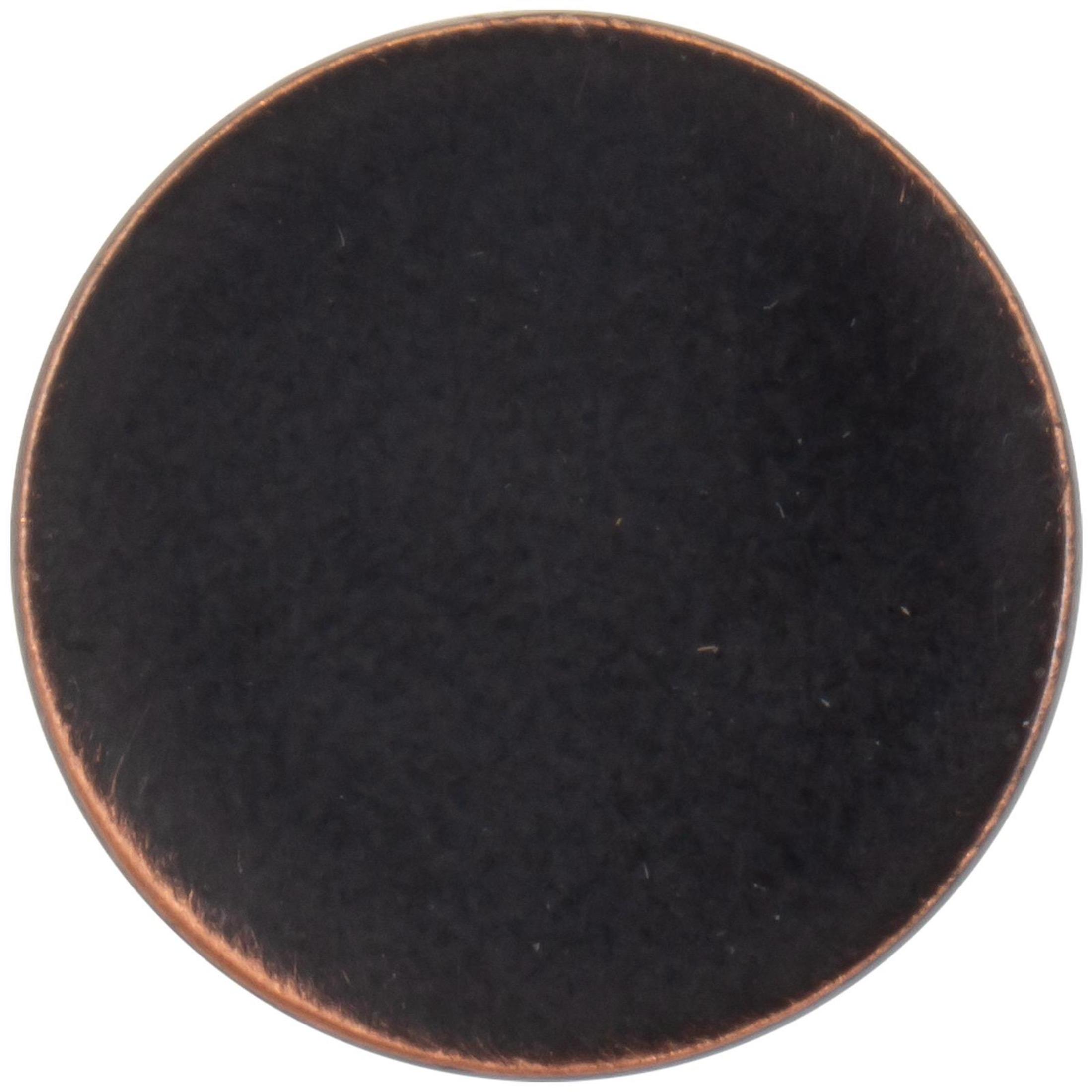 Contemporary Round Cabinet Knob, 15/16 Inches, Zinc Base Material
