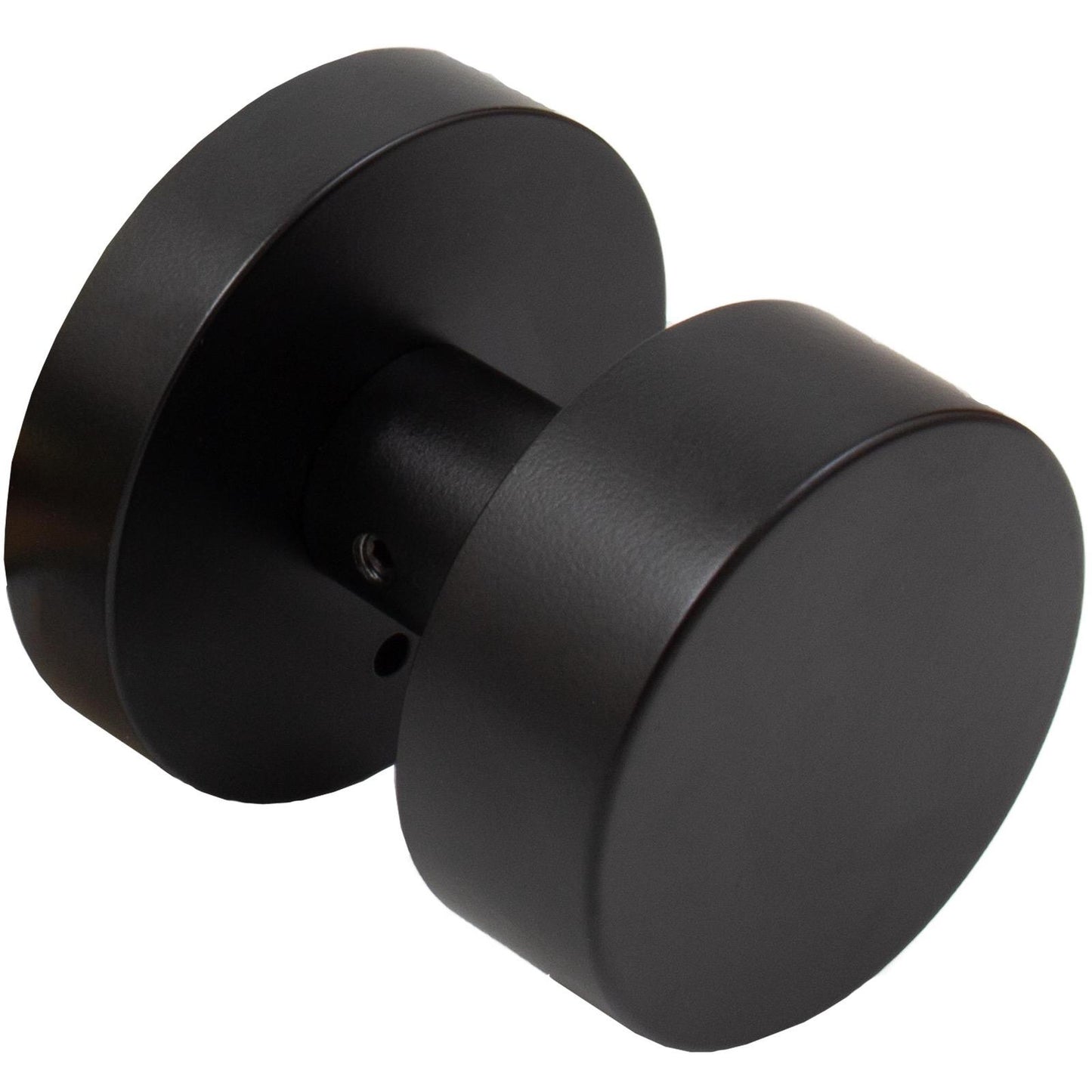 Stone Harbor Hardware Bonn Door Knob with Round Rosette, Privacy (Bed/Bath) Latch, Matte Black