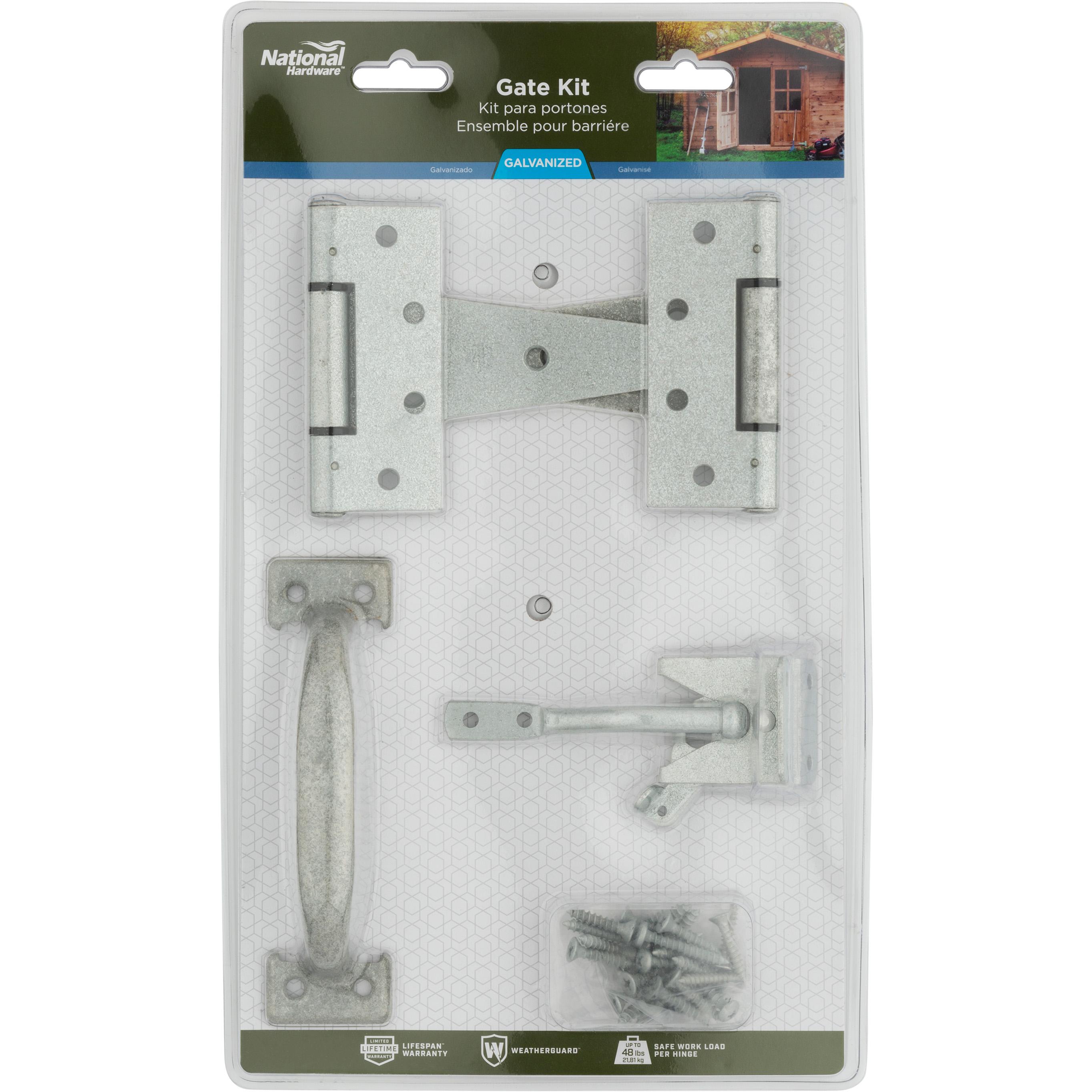 National Hardware - N166-008 V1114 Gate Kit - Galvanized