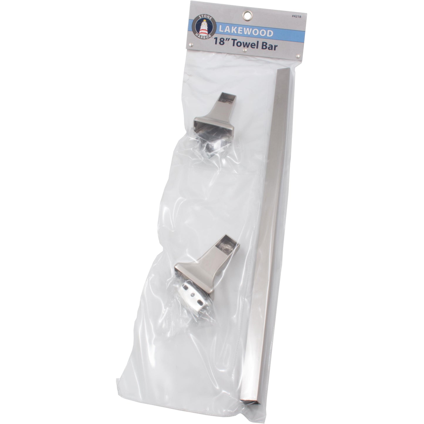 Stone Harbor Hardware Lakewood Towel Bar, 18 Inches, Satin Nickel