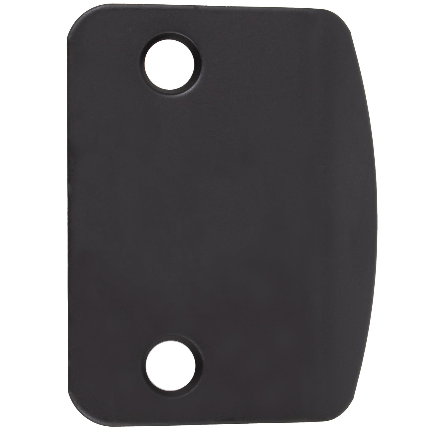 Stone Harbor Hardware Full Lip Round Corner Blank Strike Plate, 2-1/4 Inches, 1-5/8" Center-to-Center, Matte Black
