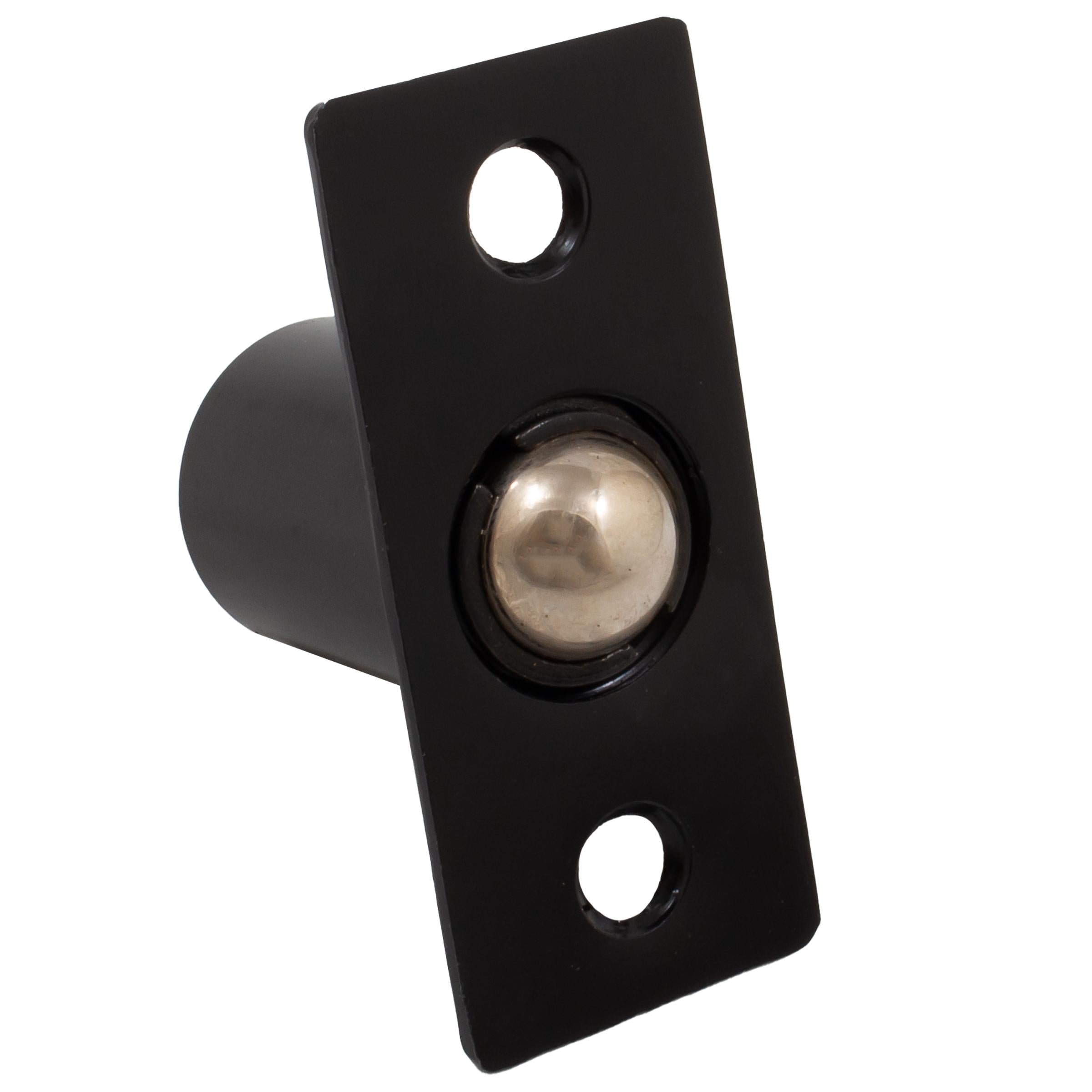 Stone Harbor Hardware Square Corner Single Adjust Ball Catch, Matte Black