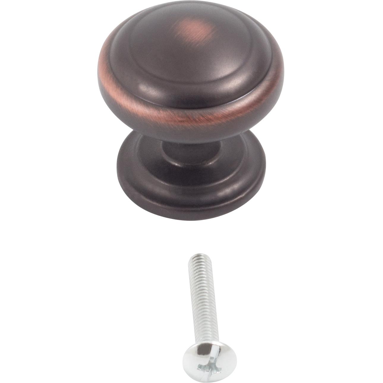 Stone Harbor Hardware Alesund Cabinet Knob, 1-1/4 Inches, Vintage Bronze