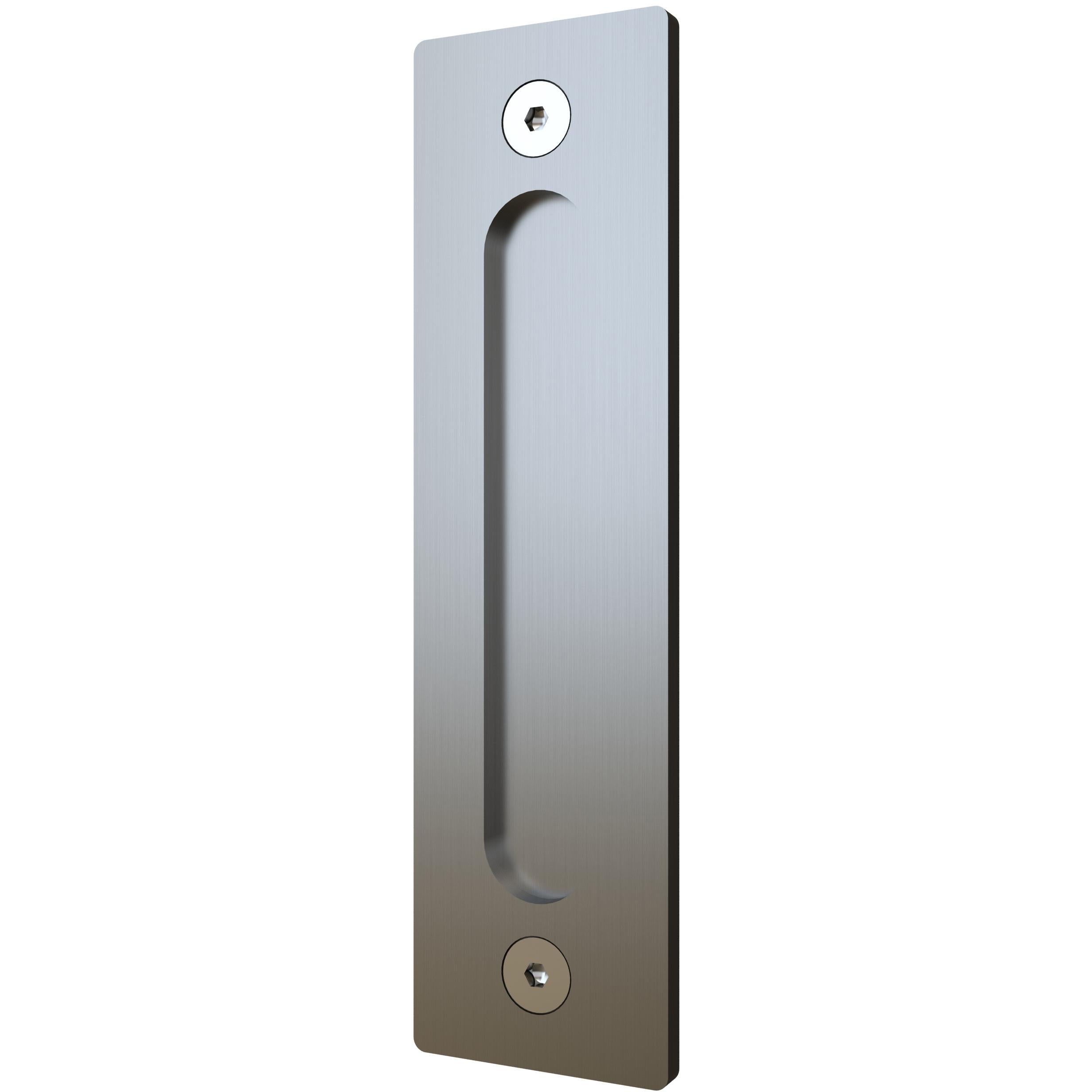 Sliding Door Flat Pull with Opening, 8-1/2 Inches