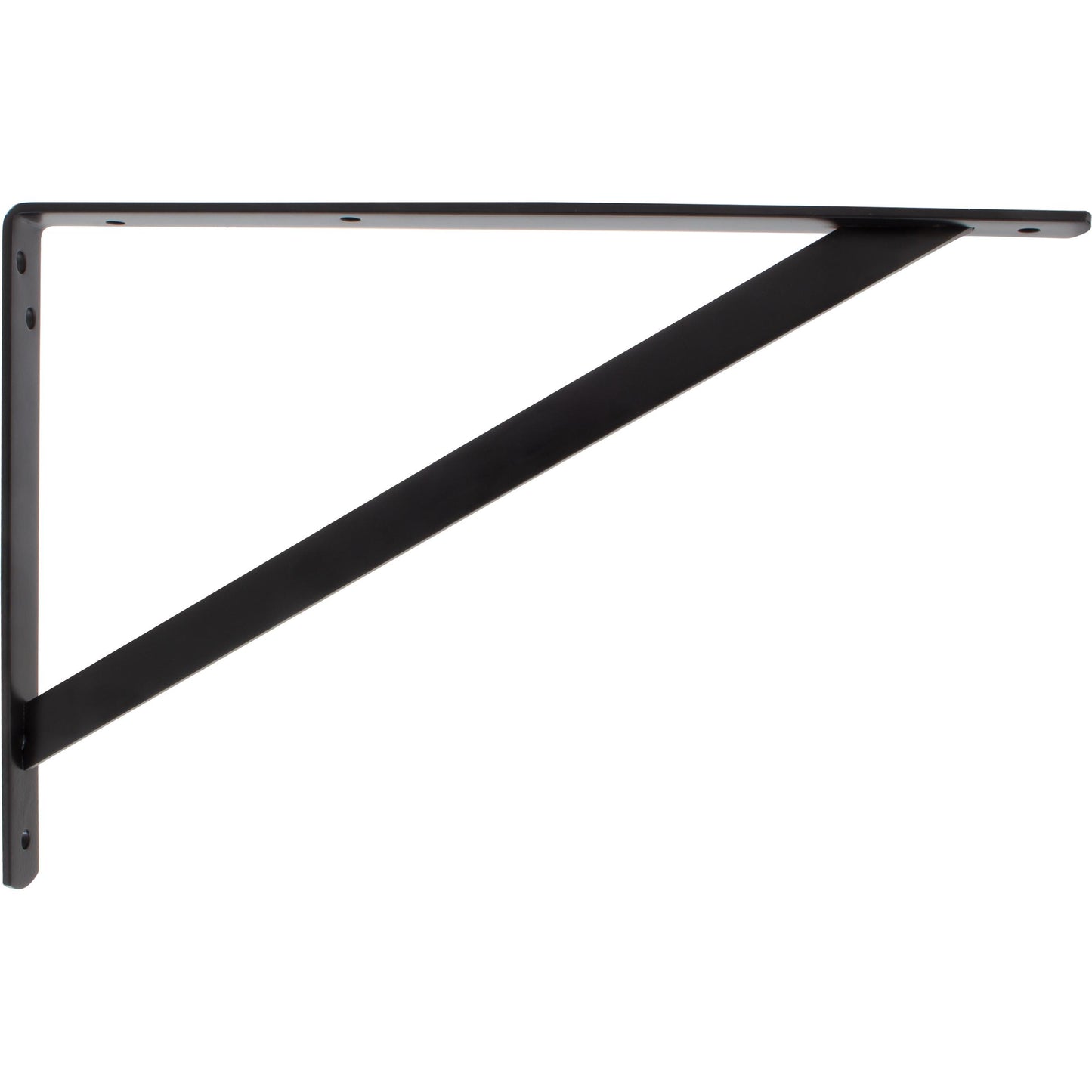 Stone Harbor Hardware Max-Duty Shelf Bracket, 14-1/2", Matte Black
