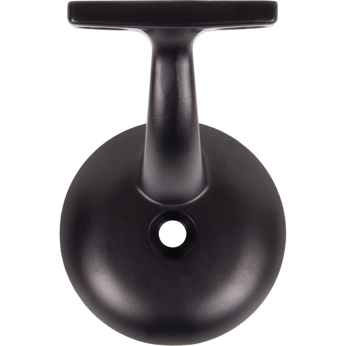 Stone Harbor Hardware Heavy-Duty Round Handrail Bracket, Matte Black