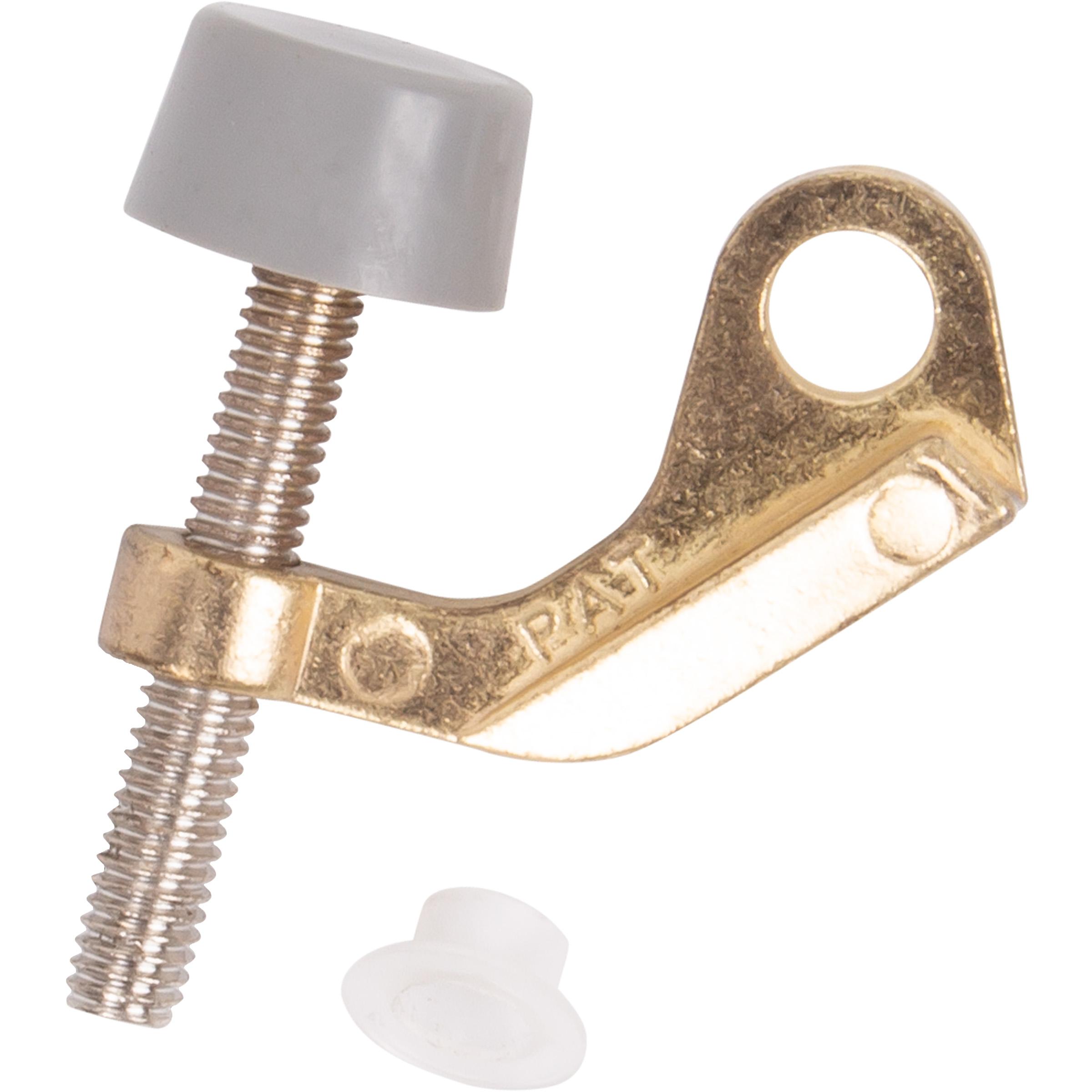 Door Saver Hinge Stop - Polished Brass