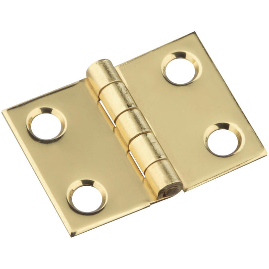 National Hardware - V1802 3/4" x 1" Hinge 4/pk - Polished Brass