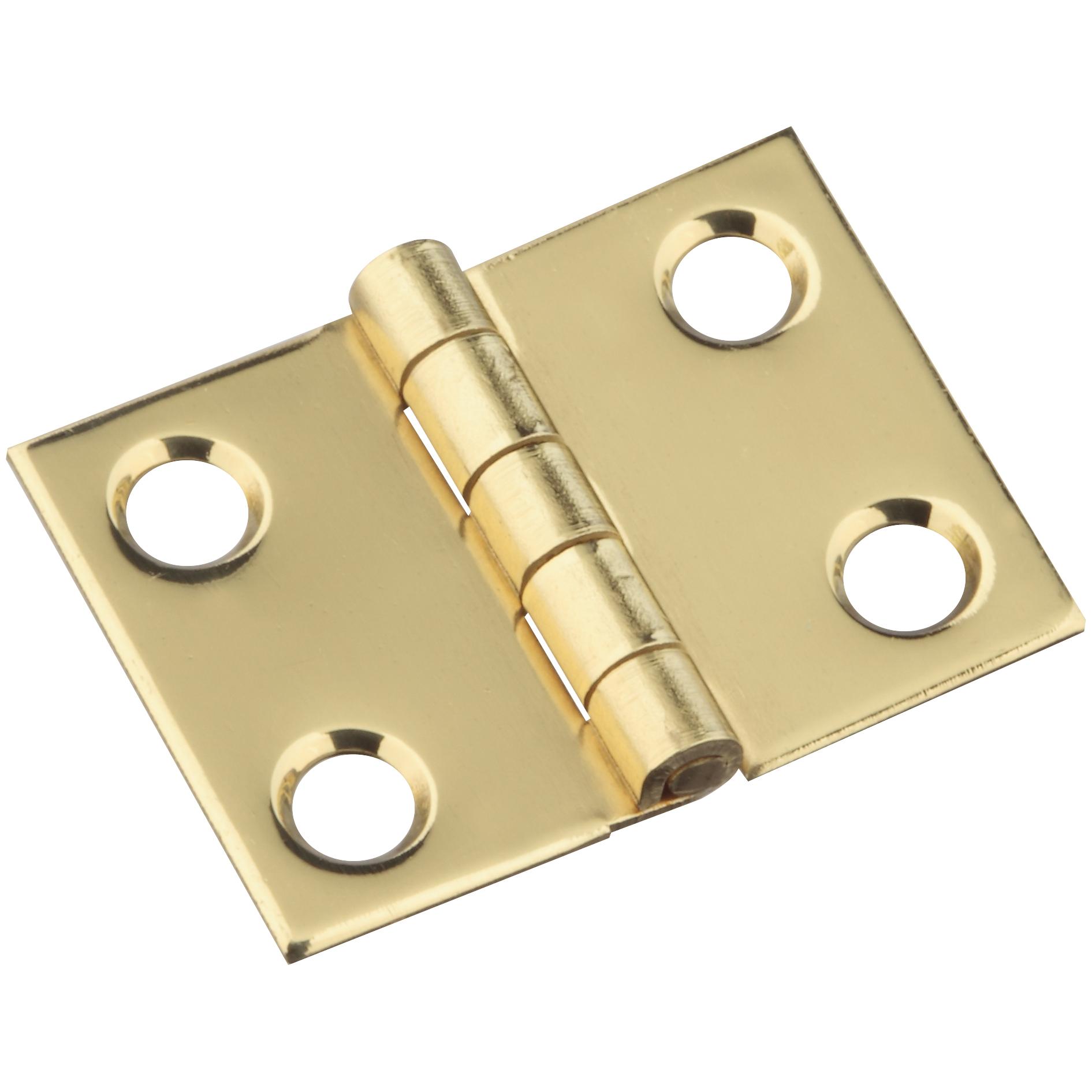 National Hardware - N211-326 V1802 3/4" x 1" Hinge - Polished Brass, 4 pack