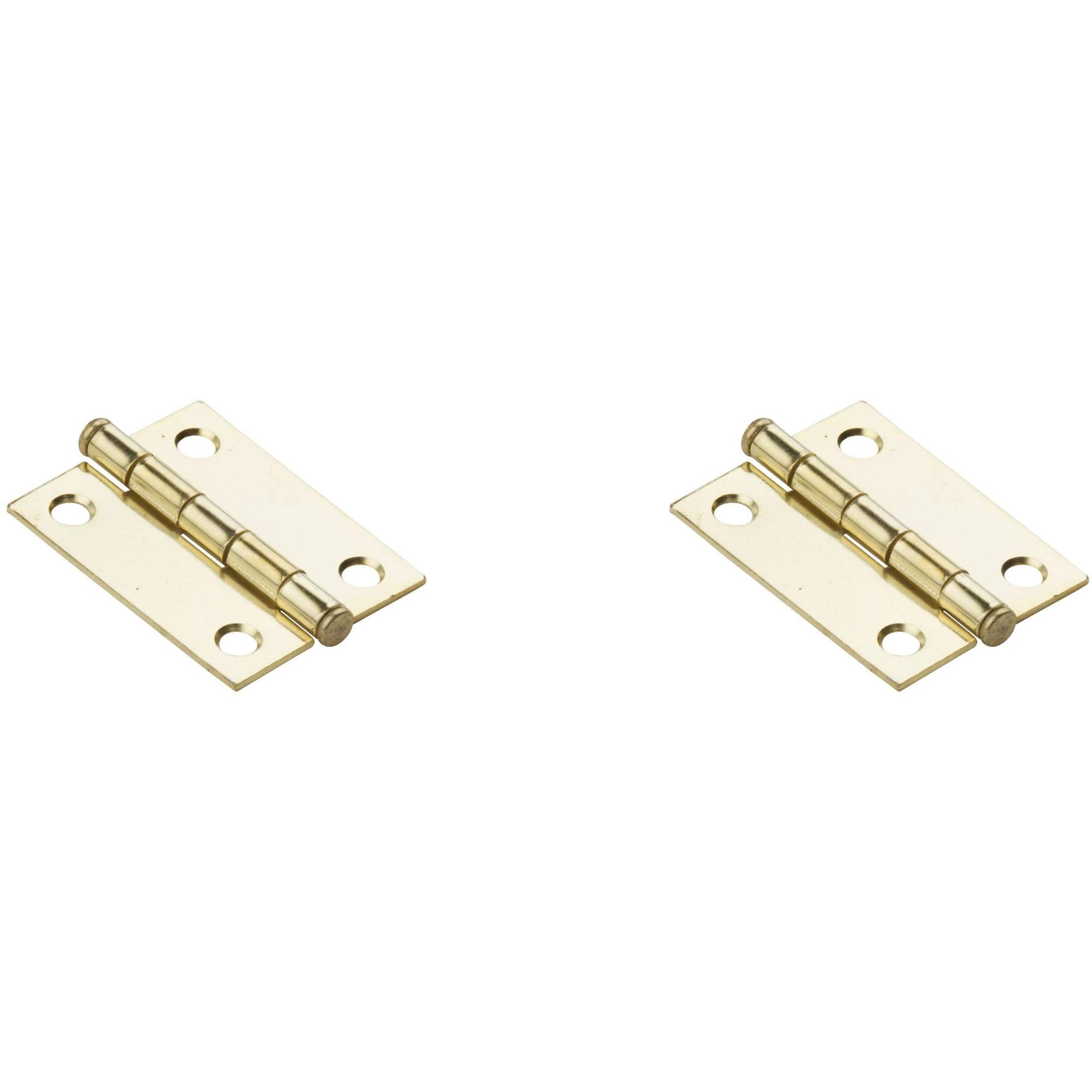 National Hardware - N146-639 V529 2" Cabinet Hinge in Brass, 2 pack