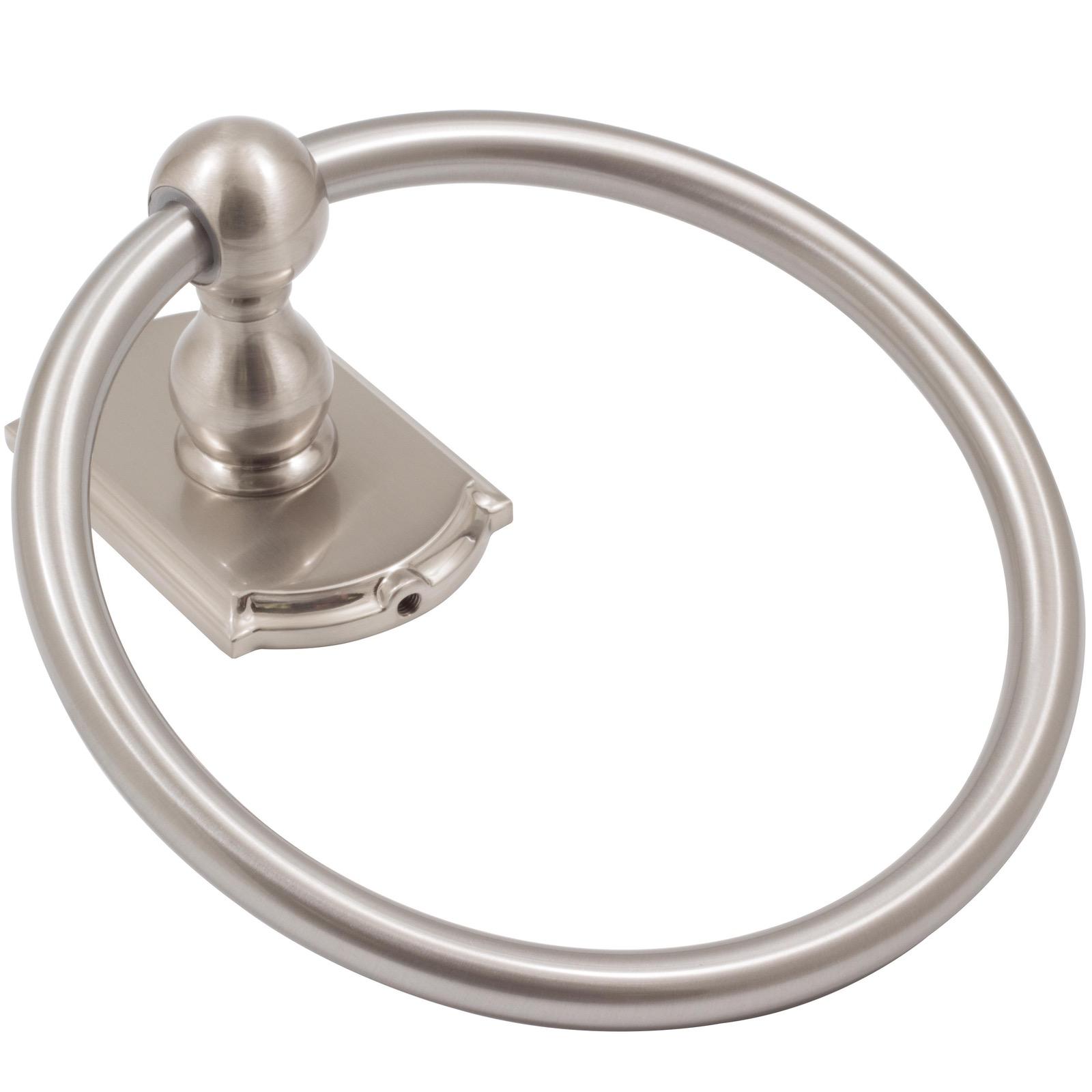 Stone Harbor Hardware Cambridge Towel Ring, Satin Nickel