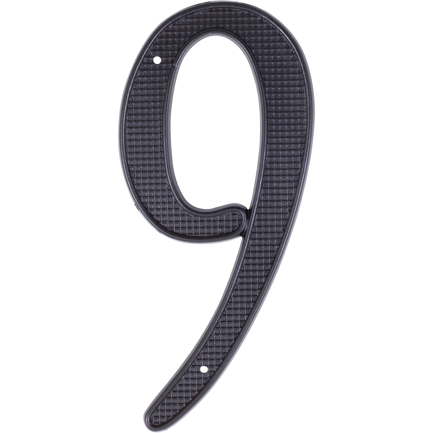 Stone Harbor Hardware Traditional House Number, #9, 4 Inches, Matte Black