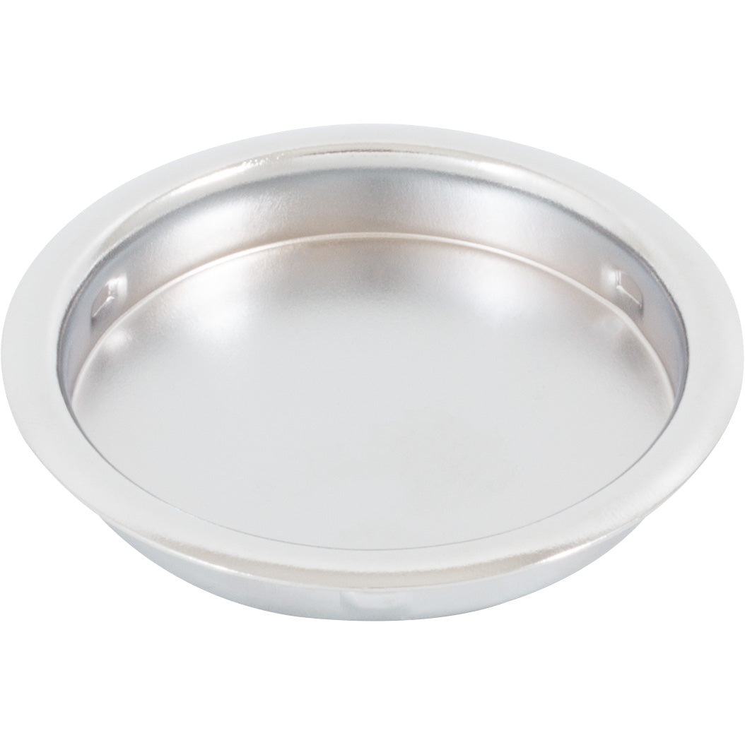 Stone Harbor Hardware Flush Door Pull, 2-1/8 Inches, Polished Chrome