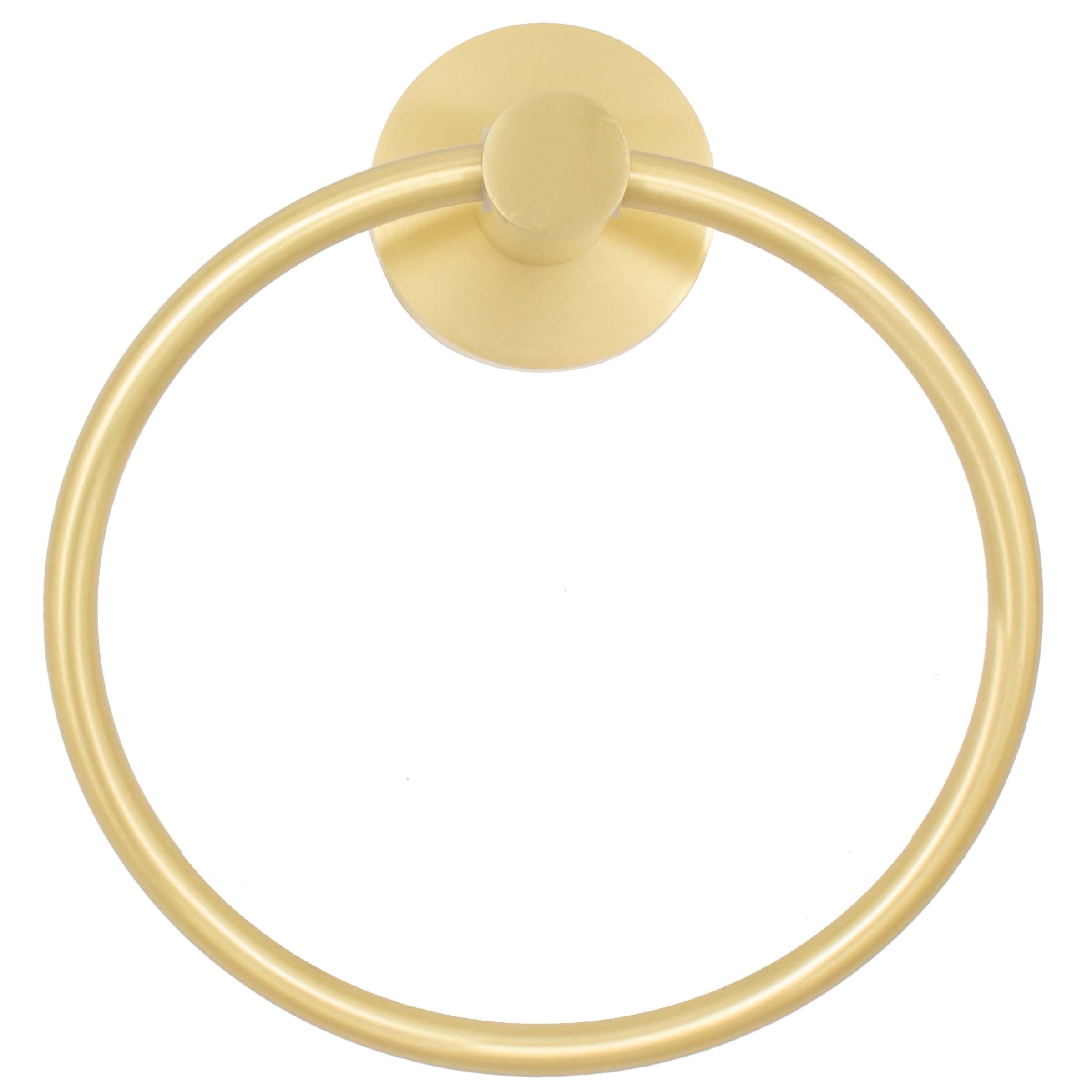 Stone Harbor Hardware Zurich Towel Ring, Satin Brass