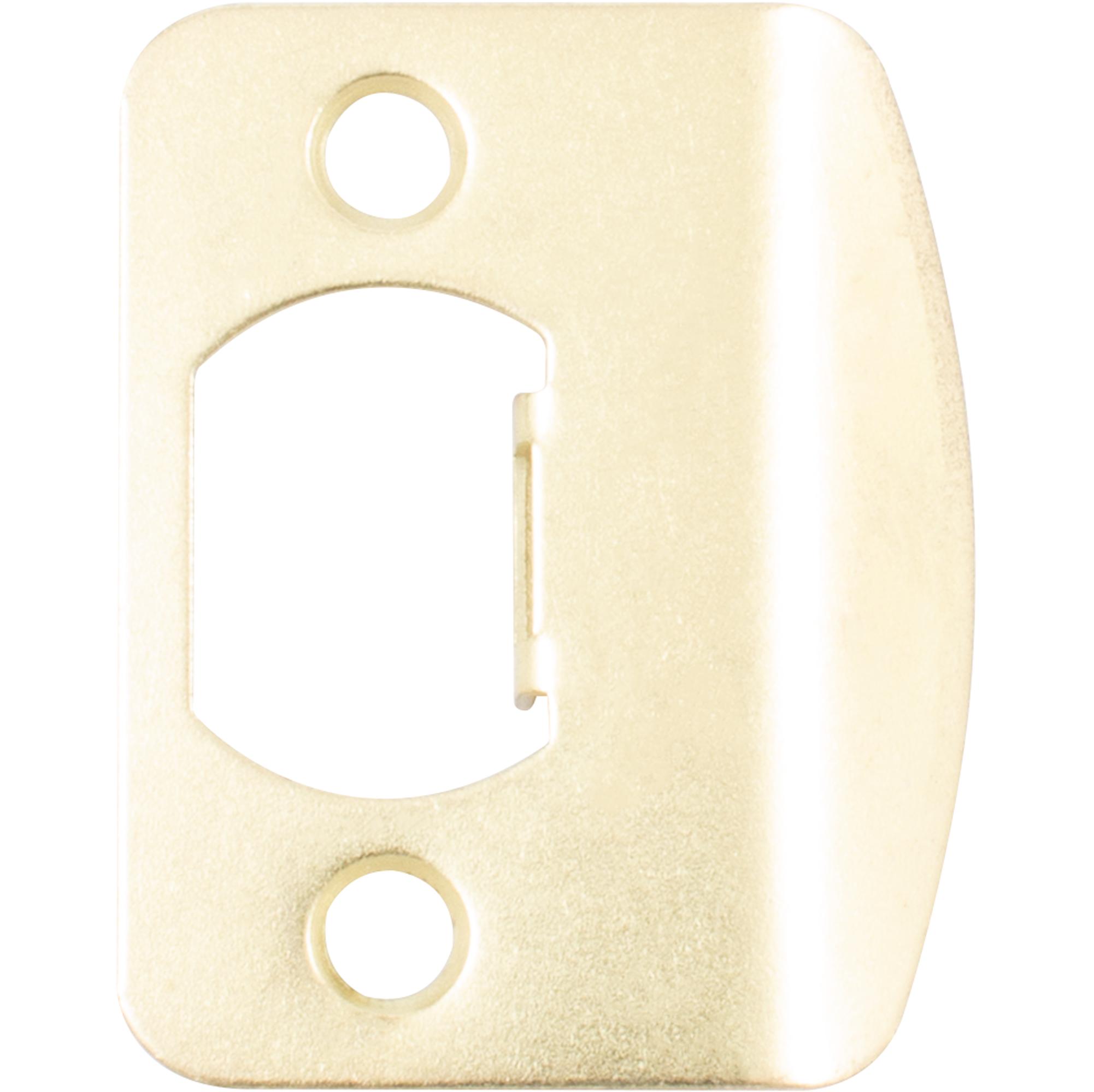 Full Lip 1/4" Round Corner or Square Strike Plate, 2-1/4 Inches, 1-5/8" Center-to-Center