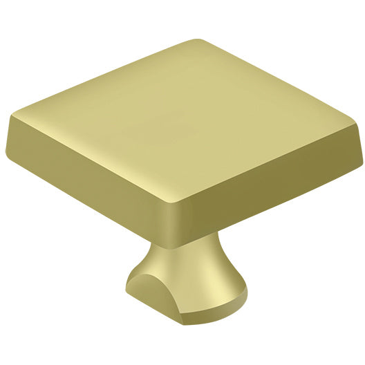 KBSU3 1-1/8" Square Knob for Surface Bolt - Polished Brass