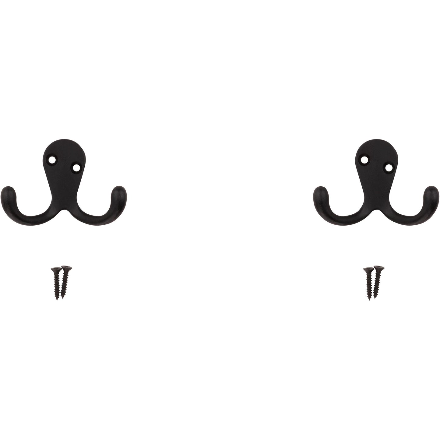 V163 Double Clothes Hook 2/pk - Oil-Rubbed Bronze