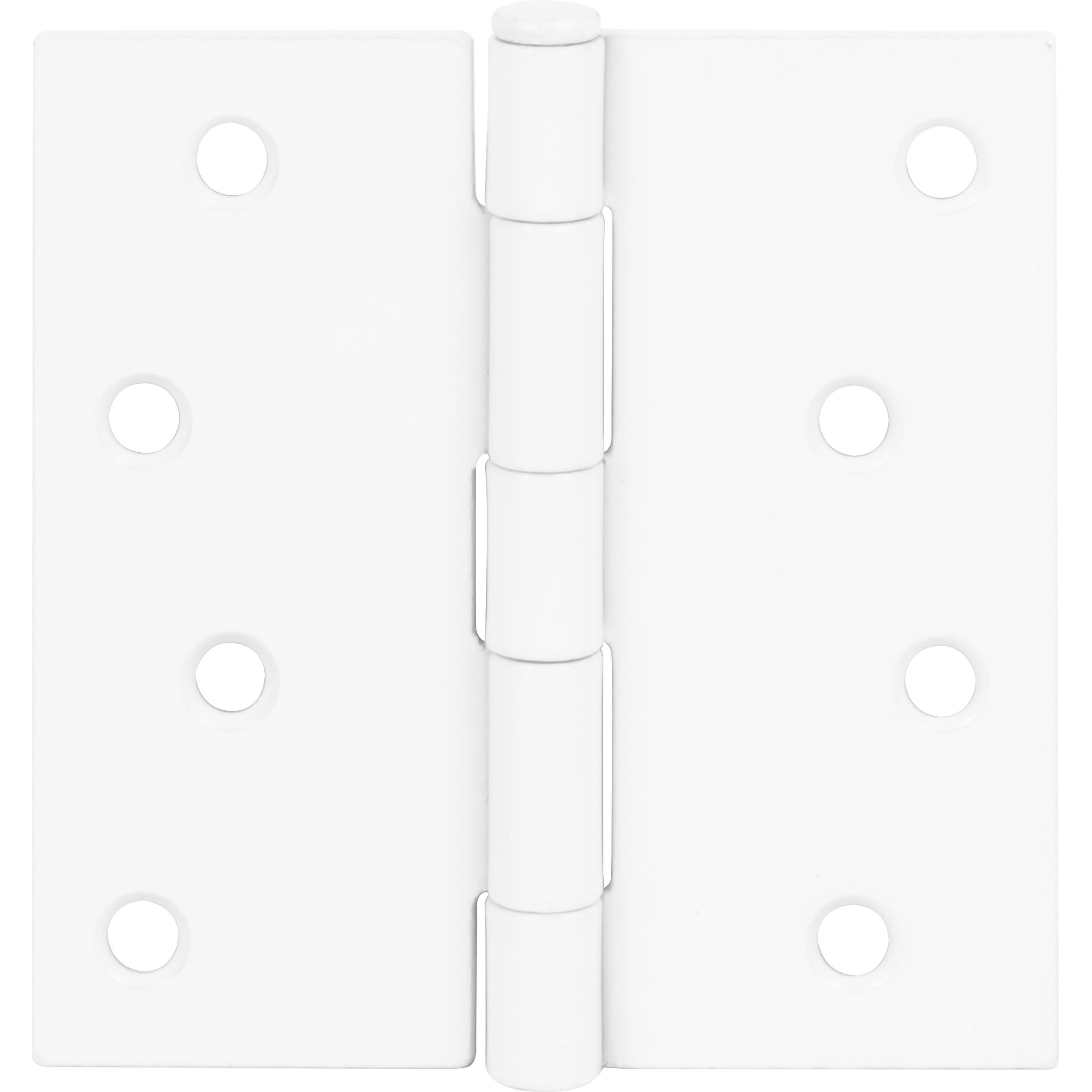 Stone Harbor Hardware 4" Door Hinges, Square Corner, White, 3-Pack