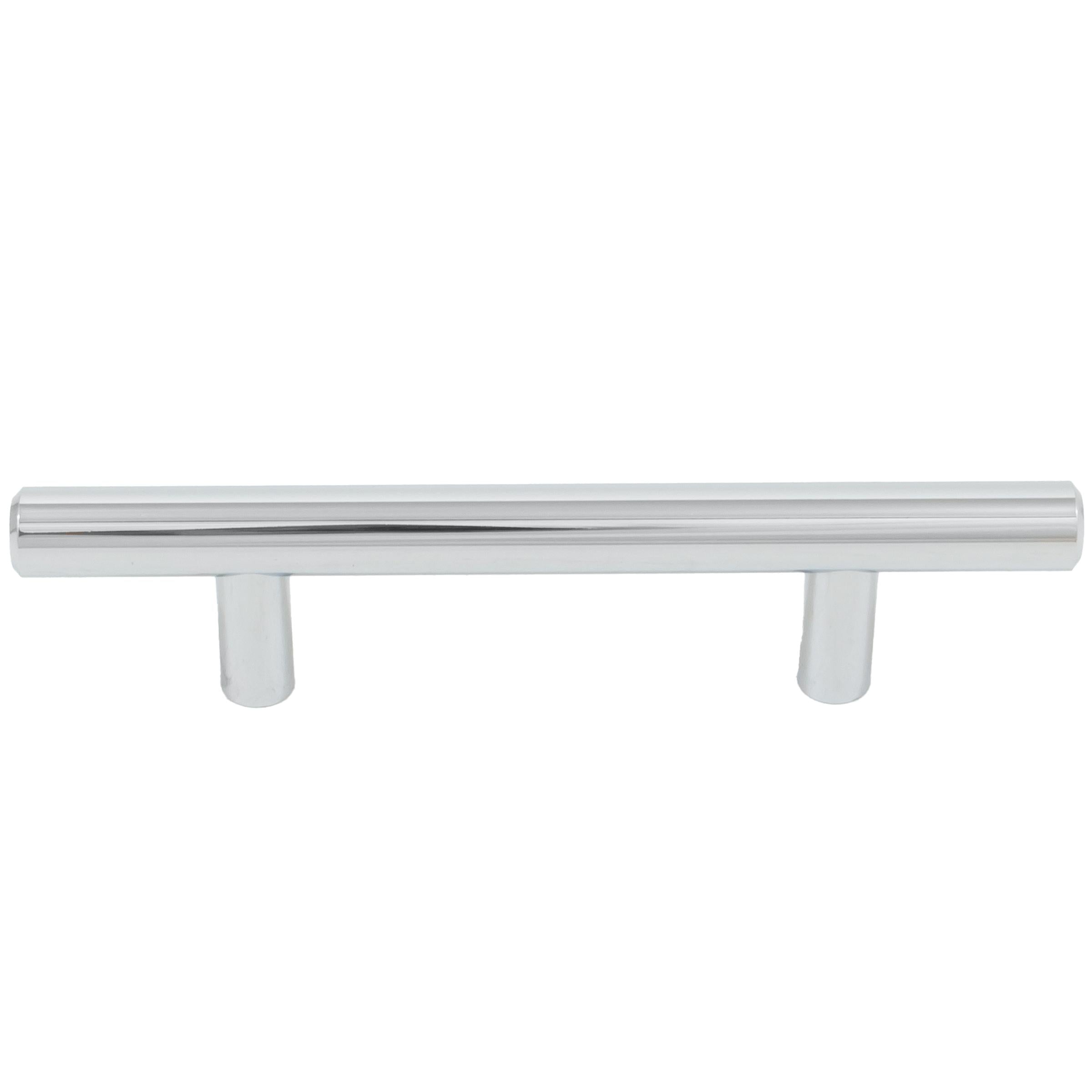 Stone Harbor Hardware Bar Cabinet Pull, 3 Inches (76 Millimeters), 136mm Overall Length, Polished Chrome
