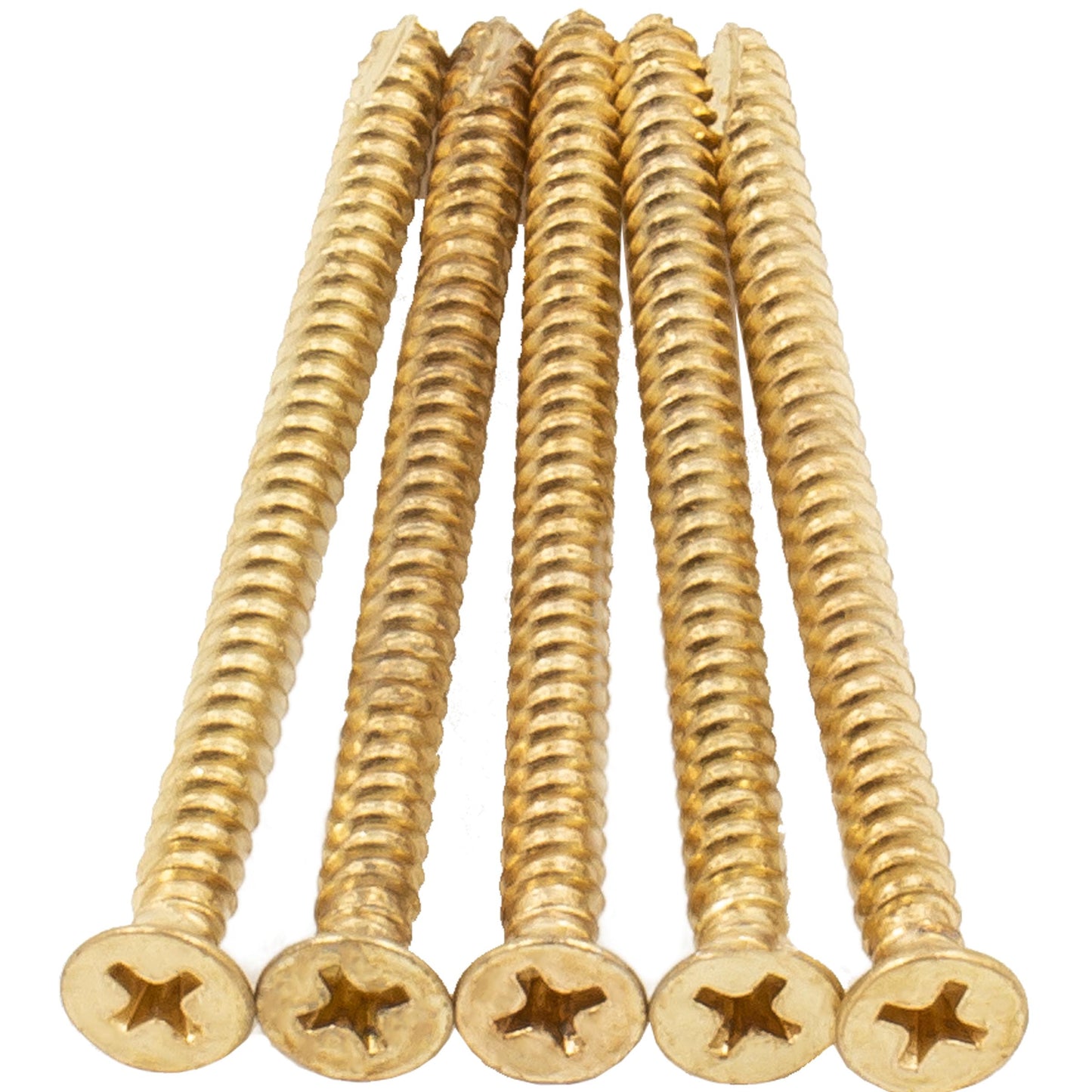 Stone Harbor Hardware Door Hinge Screws, #9 x 2-3/4", 100-Pack, Polished Brass