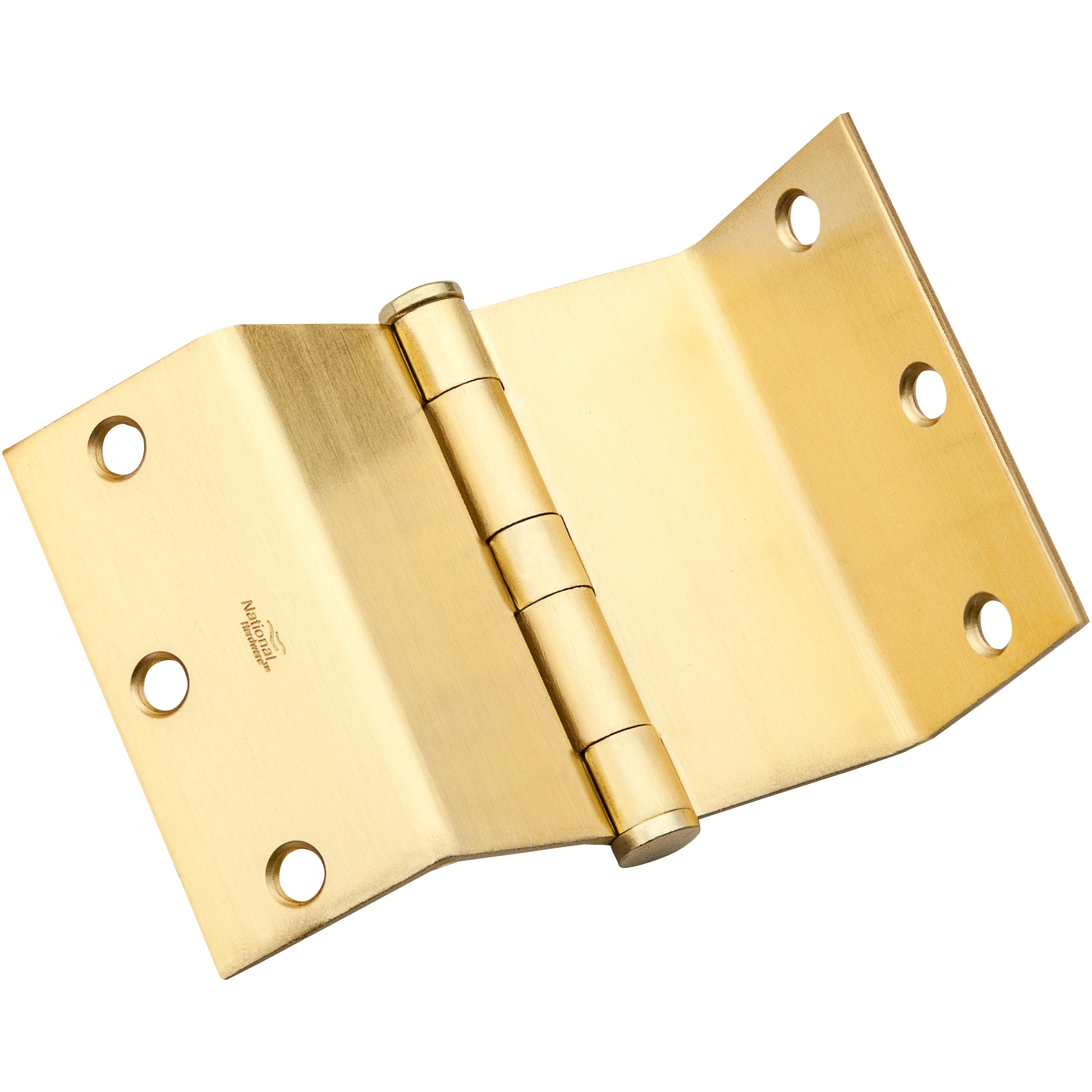 DPBF248 3-1/2" SQR Swing Clear Hinge 1/pk - Satin Brass