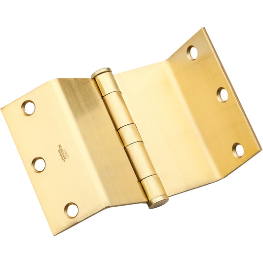 DPBF248 3-1/2" SQR Swing Clear Hinge 1/pk - Satin Brass