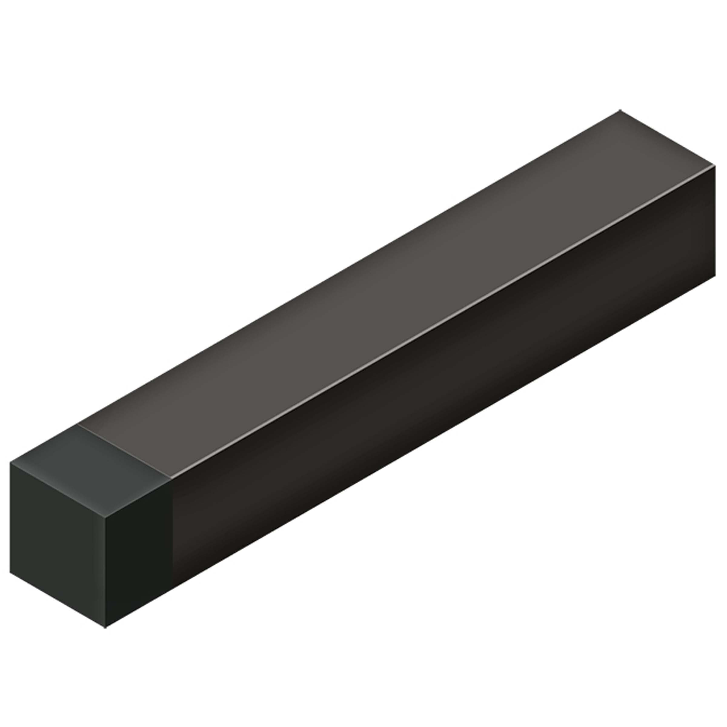 Deltana 4" MODERN BASEBOARD BUMPER, SOLID BRASS (Square, Oil-rubbed Bronze)