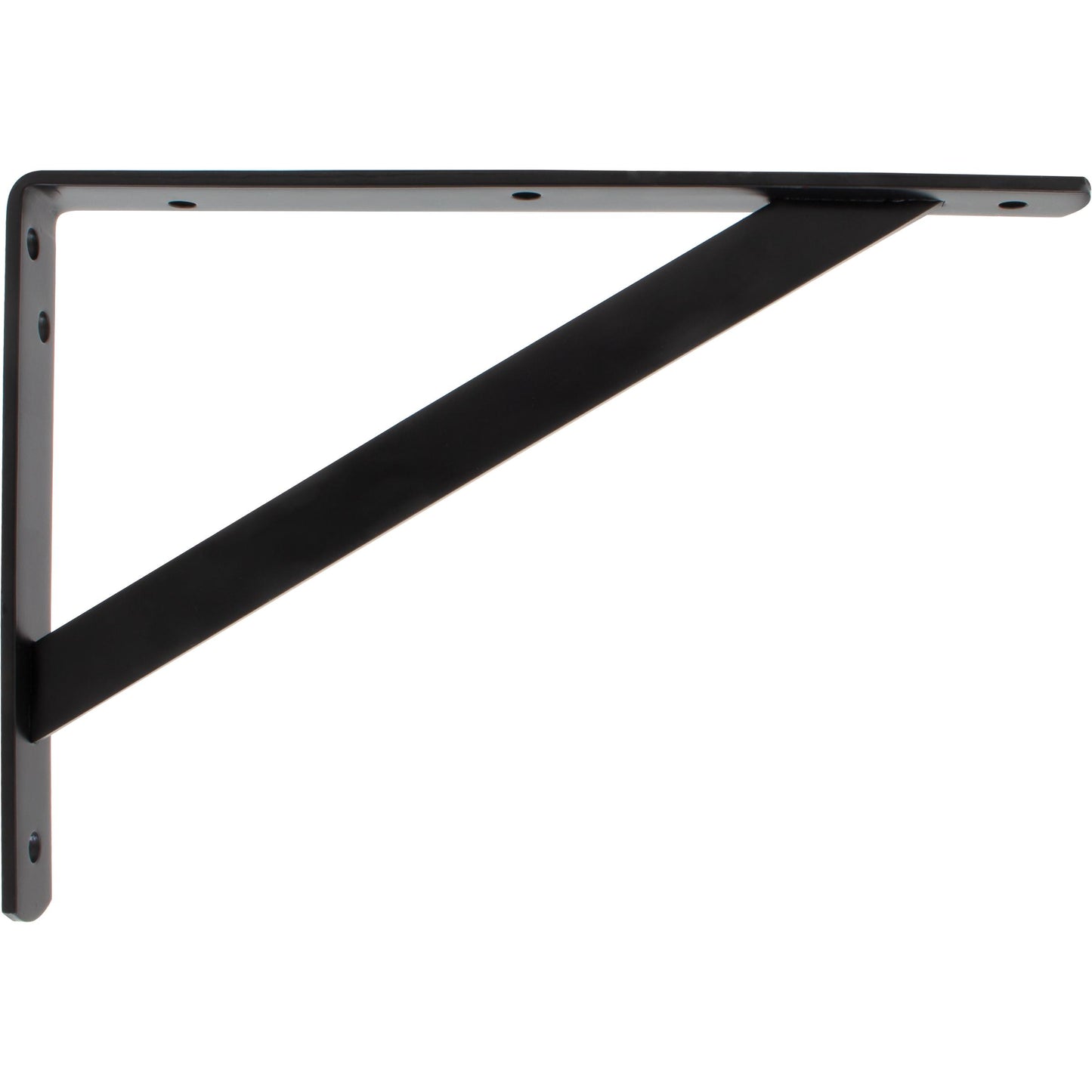 Stone Harbor Hardware Max-Duty Shelf Bracket, 10-3/4", Matte Black