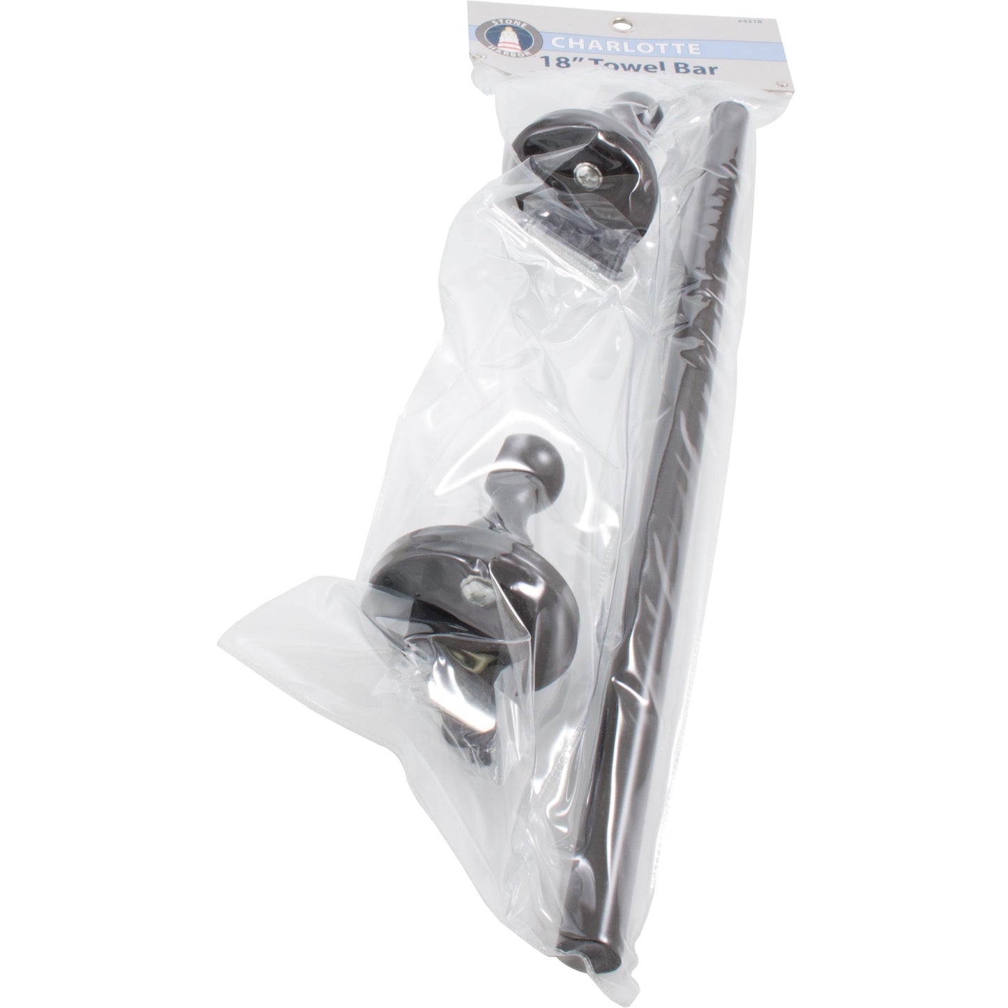 Stone Harbor Hardware Charlotte Towel Bar, 18 Inches, Vintage Bronze