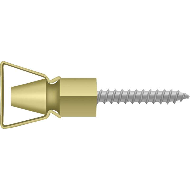 SDH101U3 1-1/4" Shutter Door Holder - Polished Brass