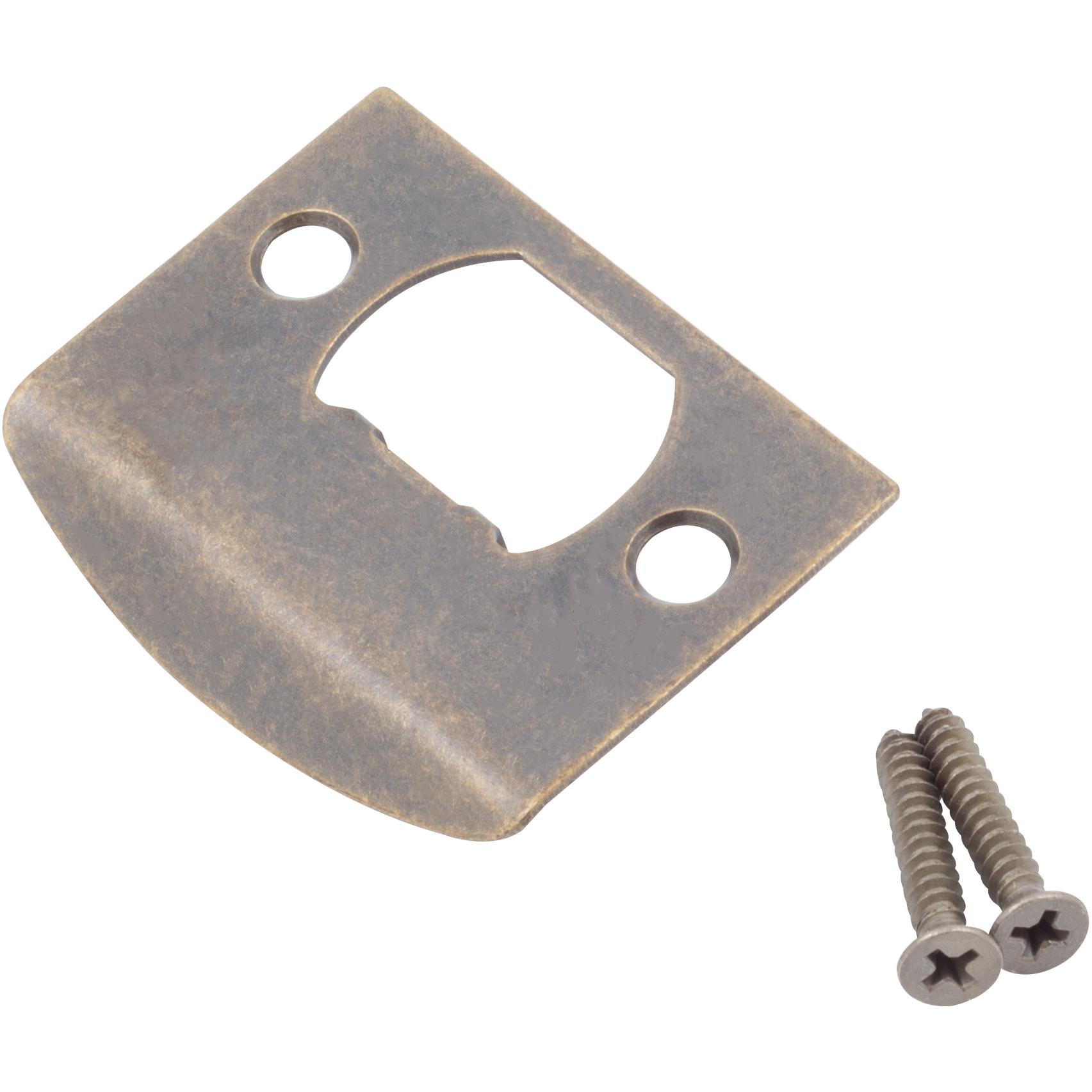 Full Lip 1/4" Round Corner or Square Strike Plate, 2-1/4 Inches, 1-5/8" Center-to-Center