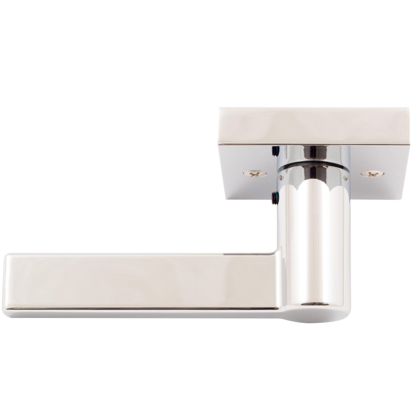 Stone Harbor Hardware Vienna Door Lever with Square Rosette, Dummy (Non-Turning) Latch, Polished Chrome