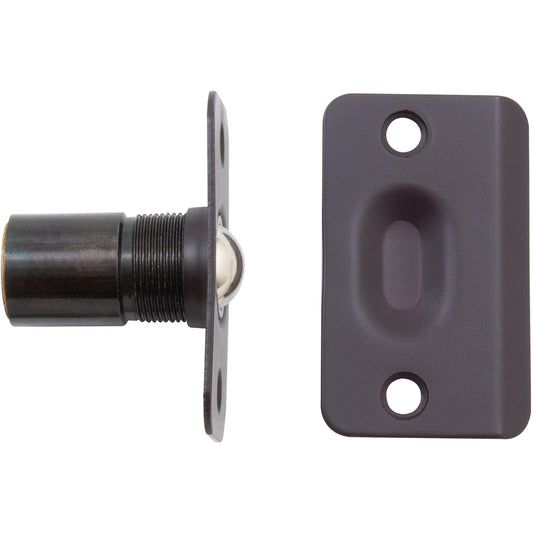 Stone Harbor Hardware Round Corner Dual Adjust Ball Catch, Oil-Rubbed Bronze