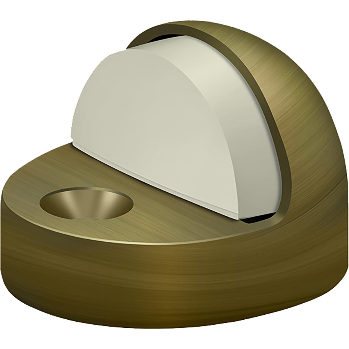 DSHP916U5 High Rise Dome Stop - Antique Brass
