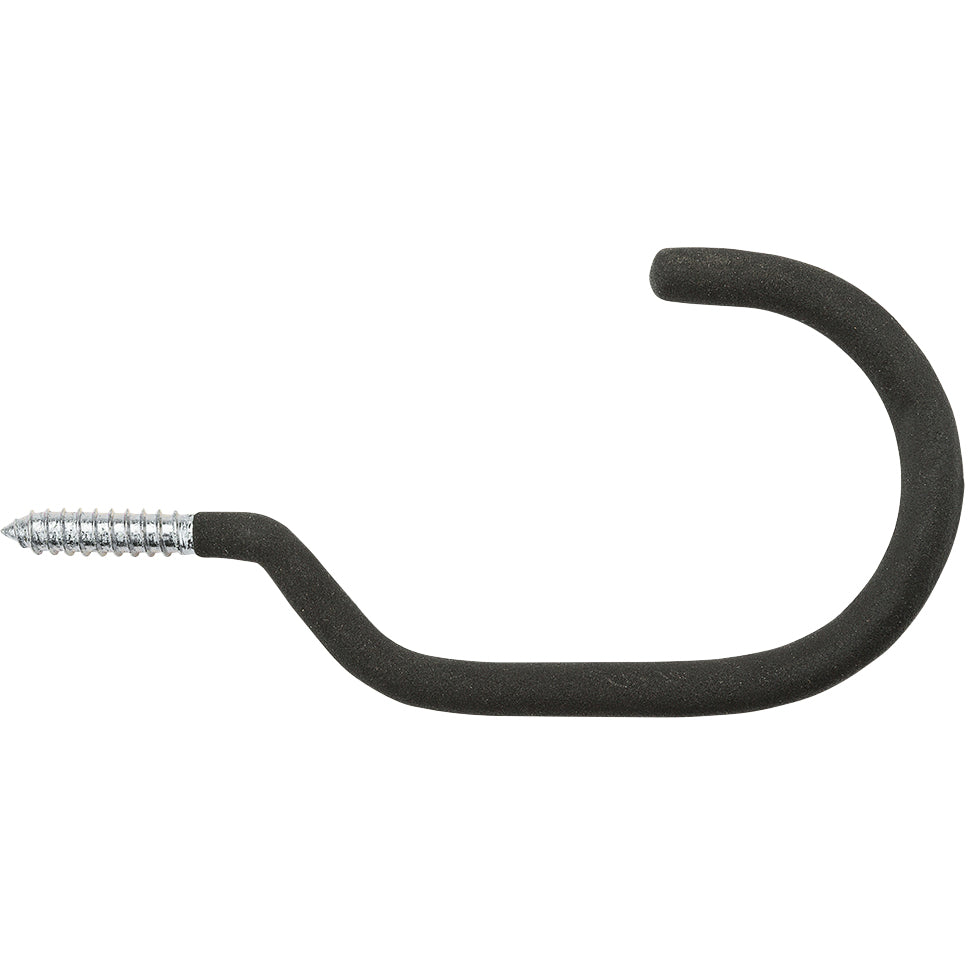 National Hardware -N112-028 2125BC 3-15/16" Large Bicycle Hook - Black Vinyl