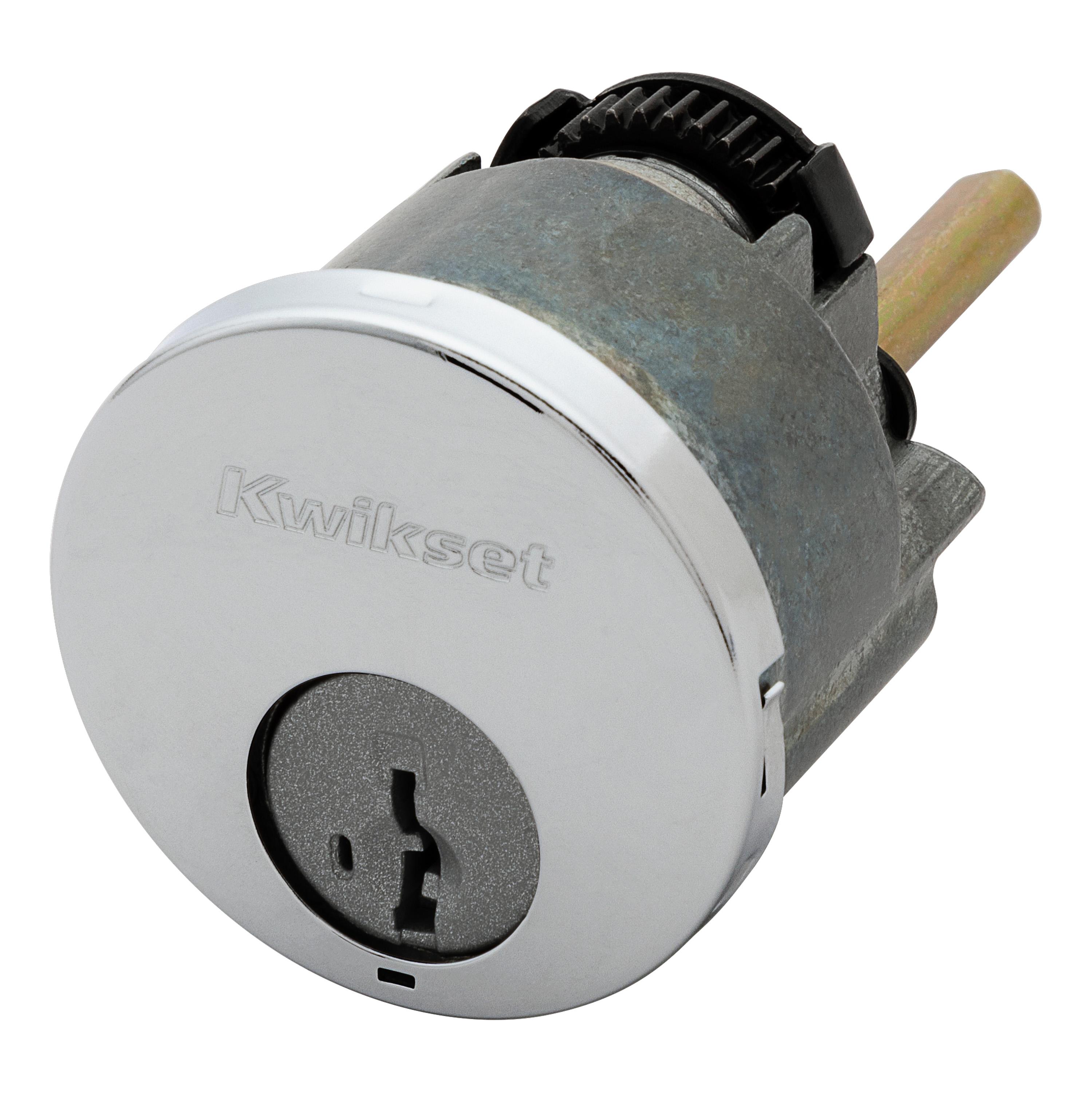 83744-003 Key Control Deadbolt Cylinder with Housing - Polished Chrome