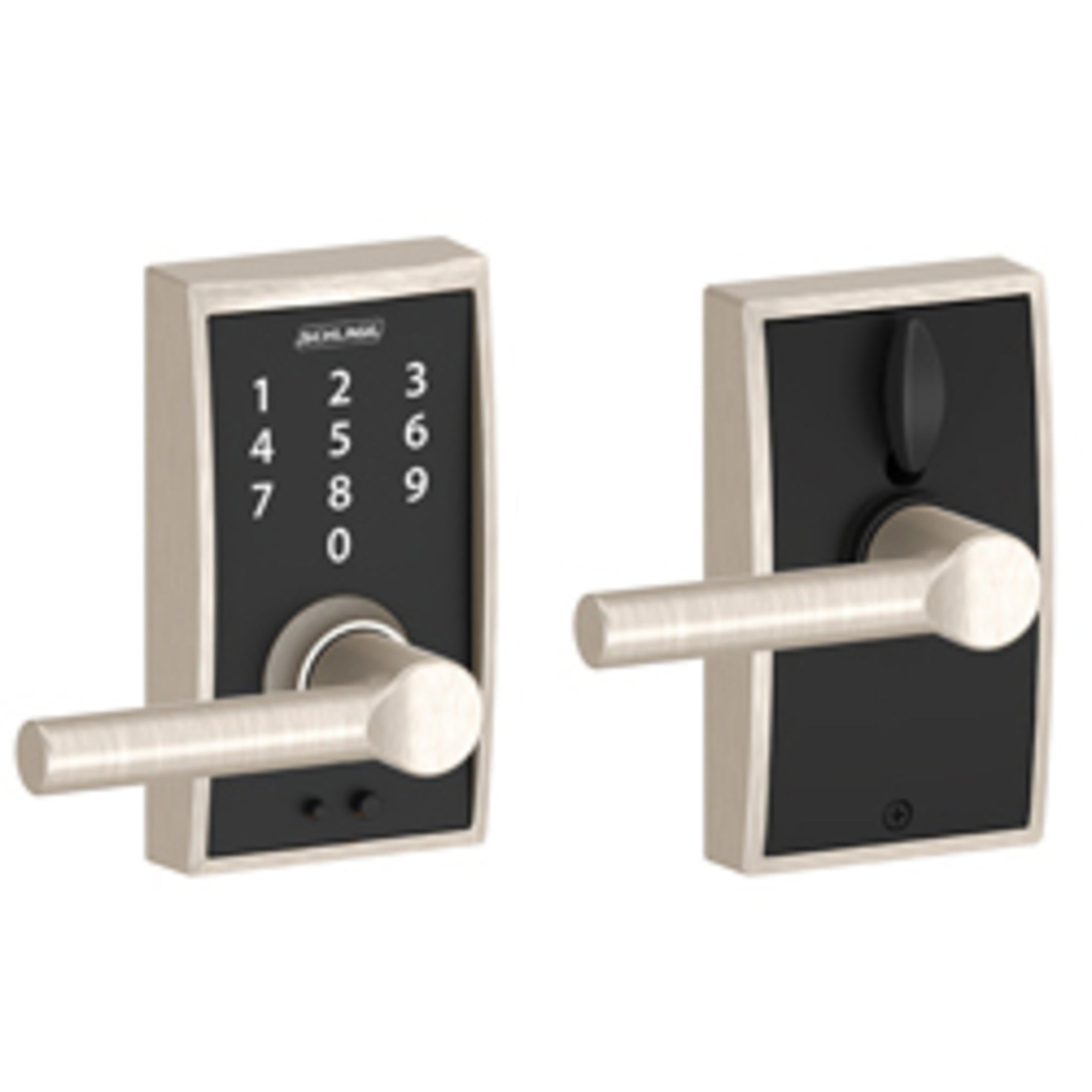 FE695CEN619BRW 16-086 10-027 Broadway / Century Touch Keyless Lever - Satin Nickel