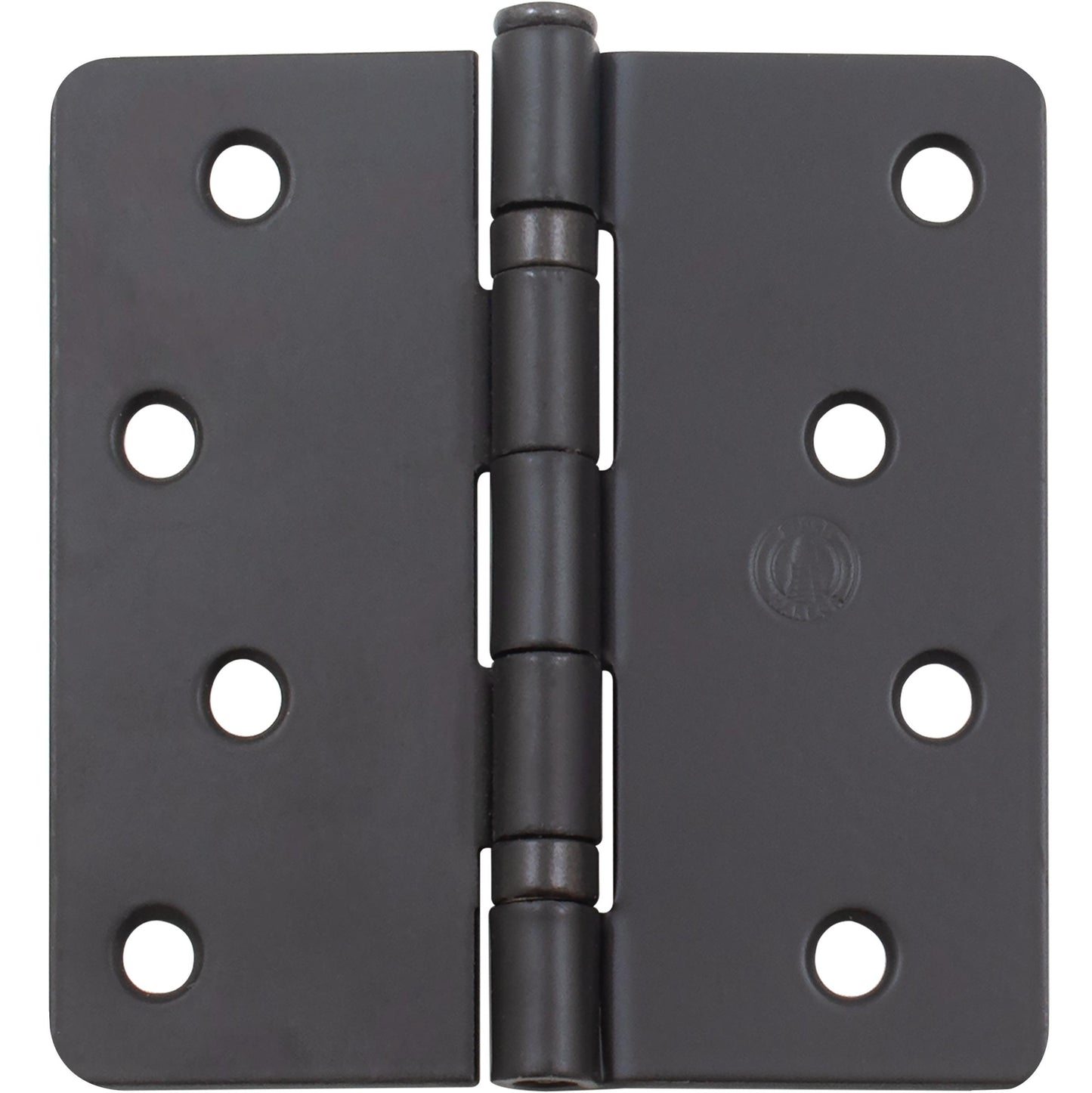 Stone Harbor Hardware 4" Ball-Bearing Door Hinges, 1/4" Radius Corner, Oil-Rubbed Bronze, 3-Pack