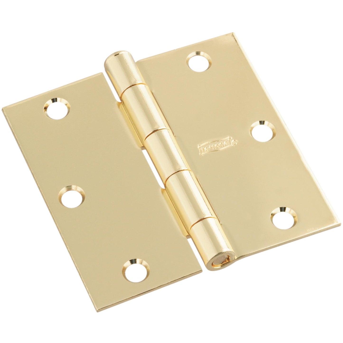 National Hardware - V512 3-1/2" SQR Hinge 3/pk - Brass Tone
