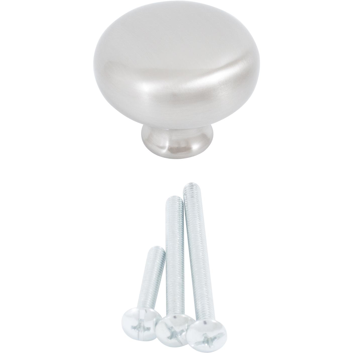 Stone Harbor Hardware Bi-Fold Closet Door Knob, 1-1/2 Inches, Satin Nickel