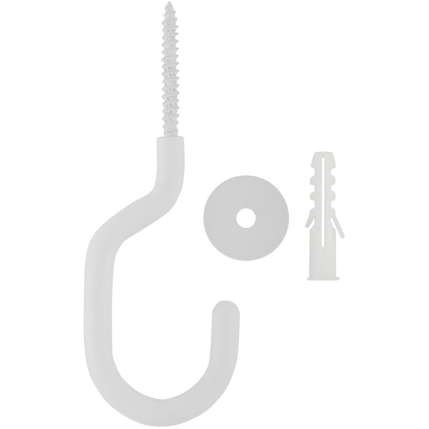 National Hardware - N275-525 - V2682 - 3-11/32" Modern Ceiling Hook in White