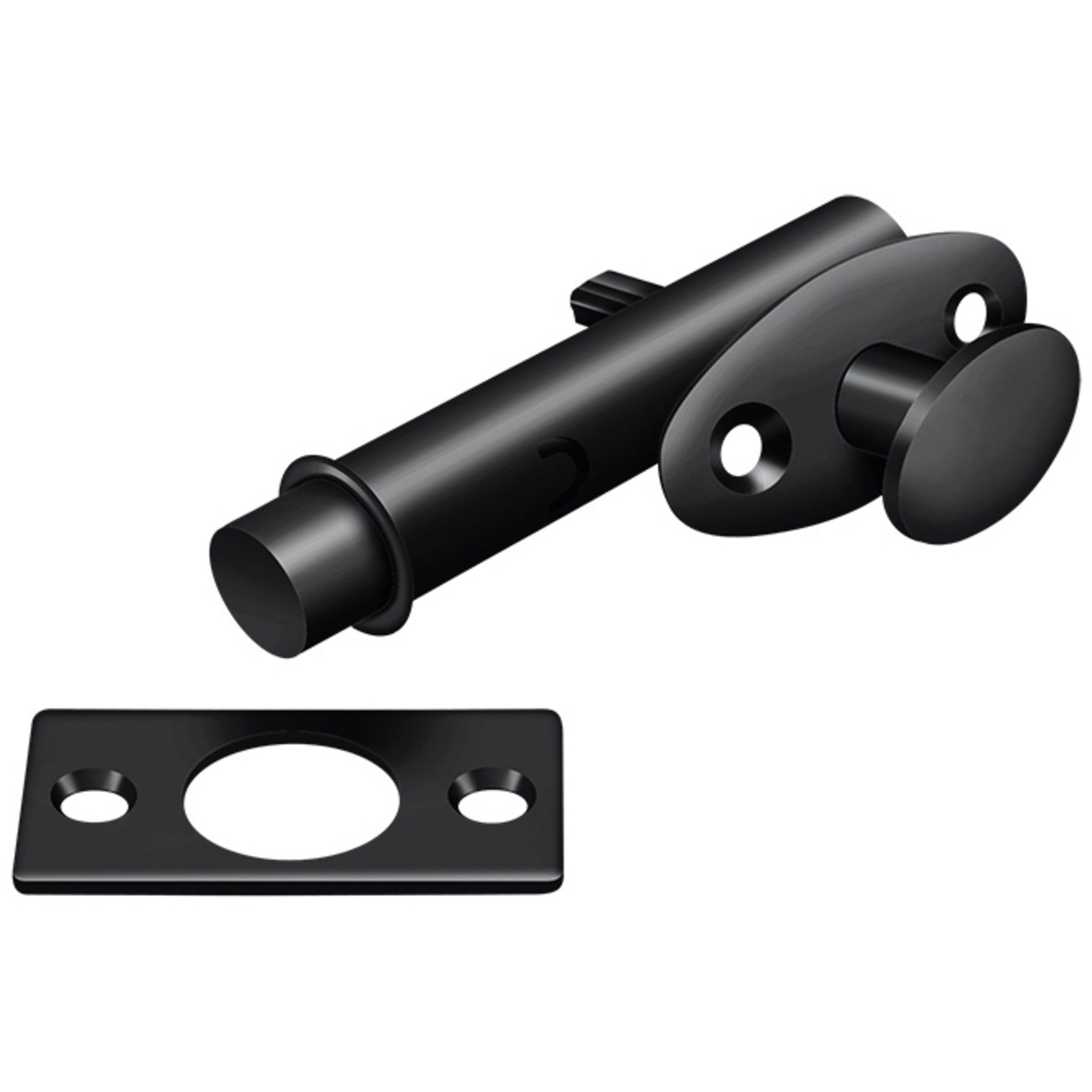 MB175U19 2-1/2" Mortise Bolt - Matte Black
