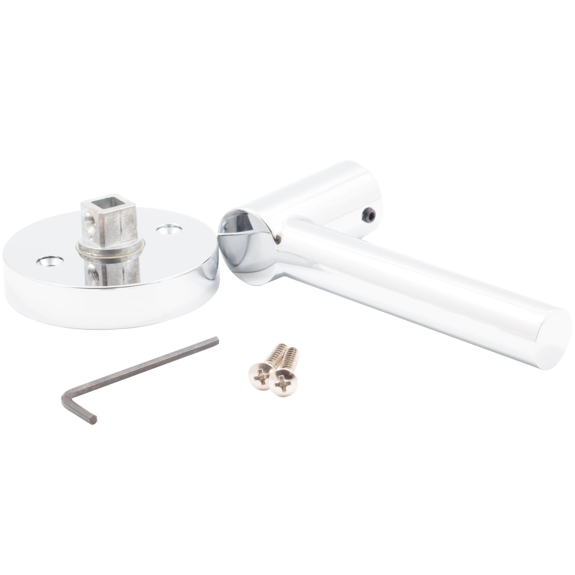Zurich Door Lever with Round Rosette, Dummy (Non-Turning) Function