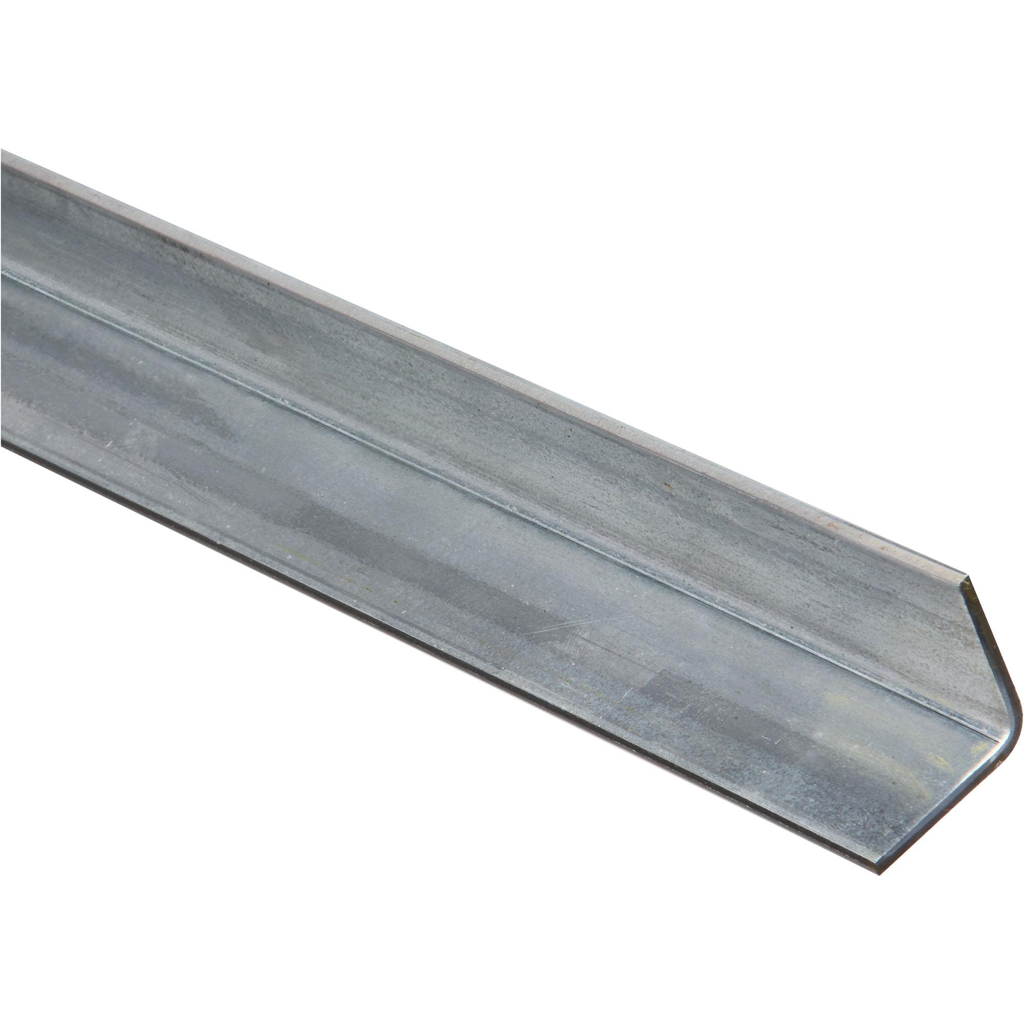 4010BC 1-1/4" x 72" Solid Angle 12 Gauge Steel - Galvanized