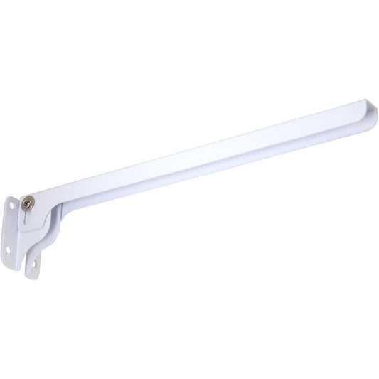 V215 12" Folding Shelf Bracket - White